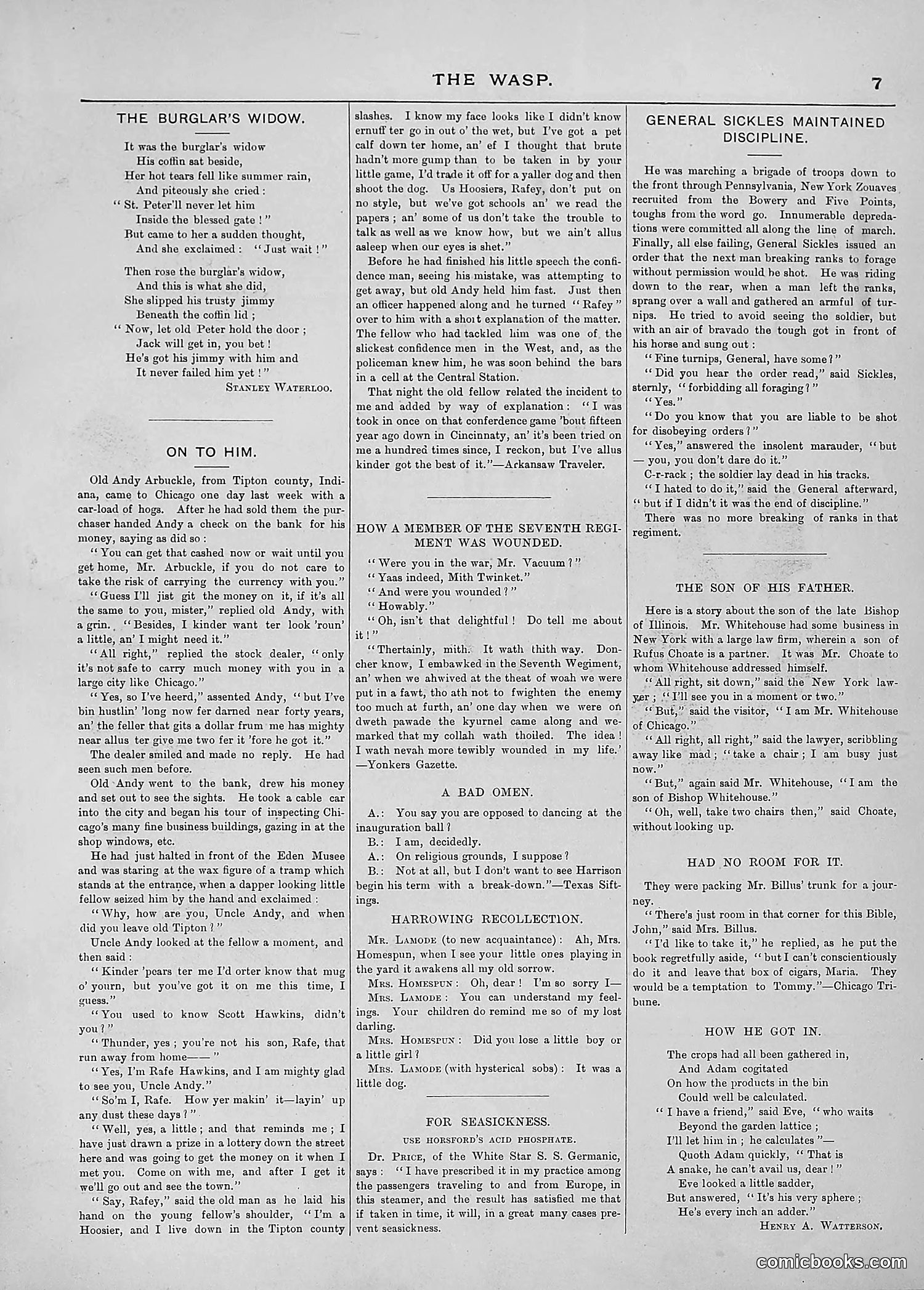 The Wasp — 1889 — page 170 of 440