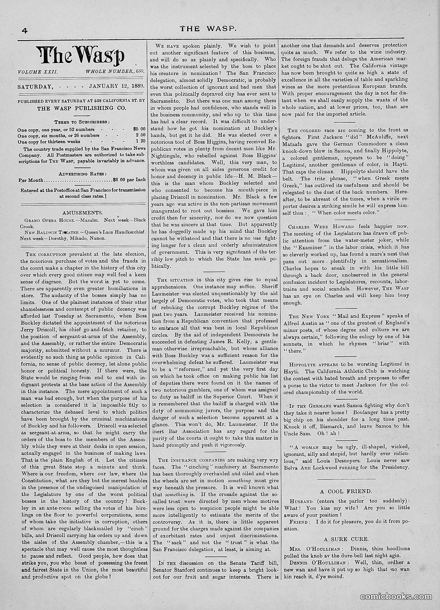 The Wasp — 1889 — page 29 of 440