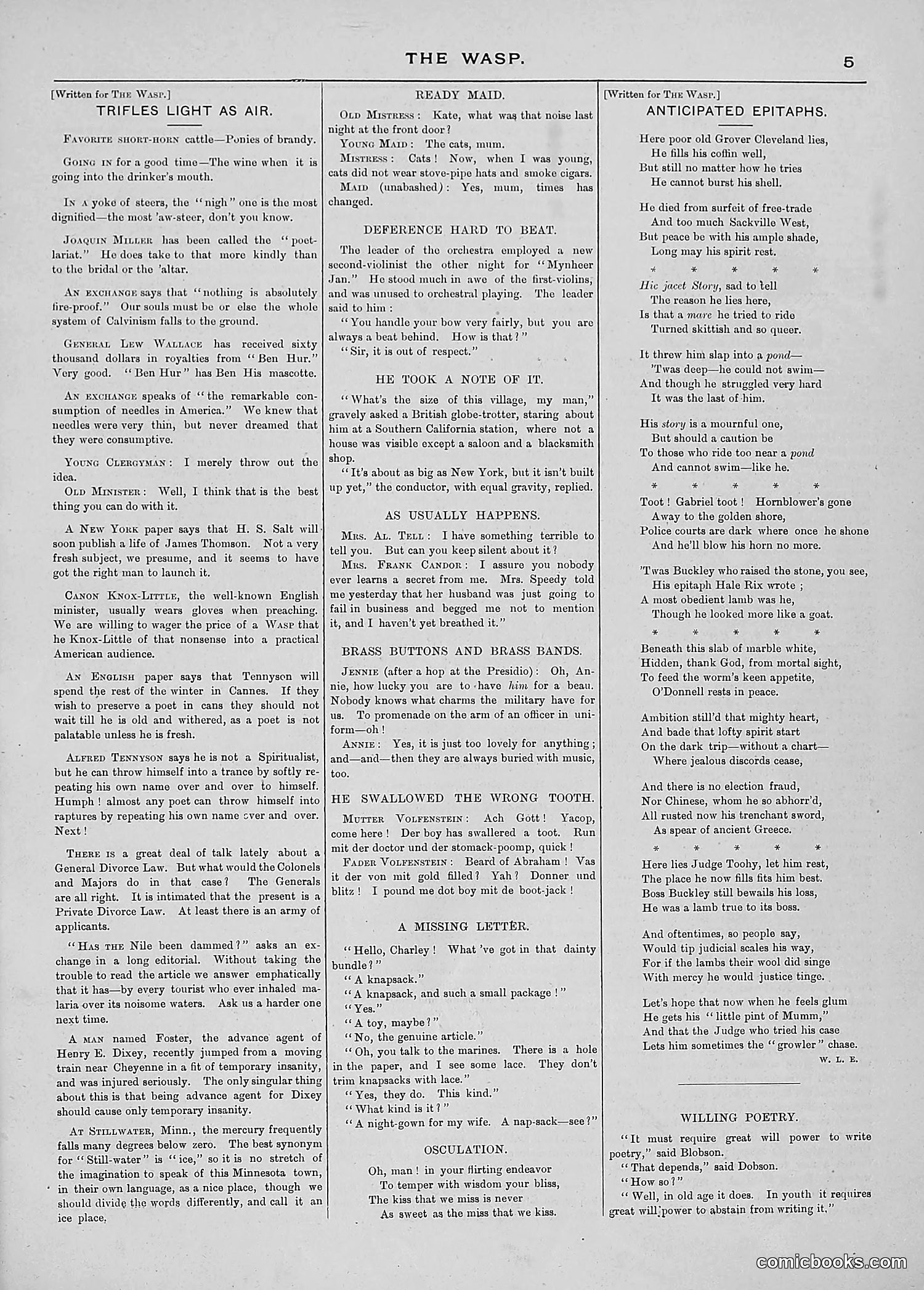 The Wasp — 1889 — page 30 of 440