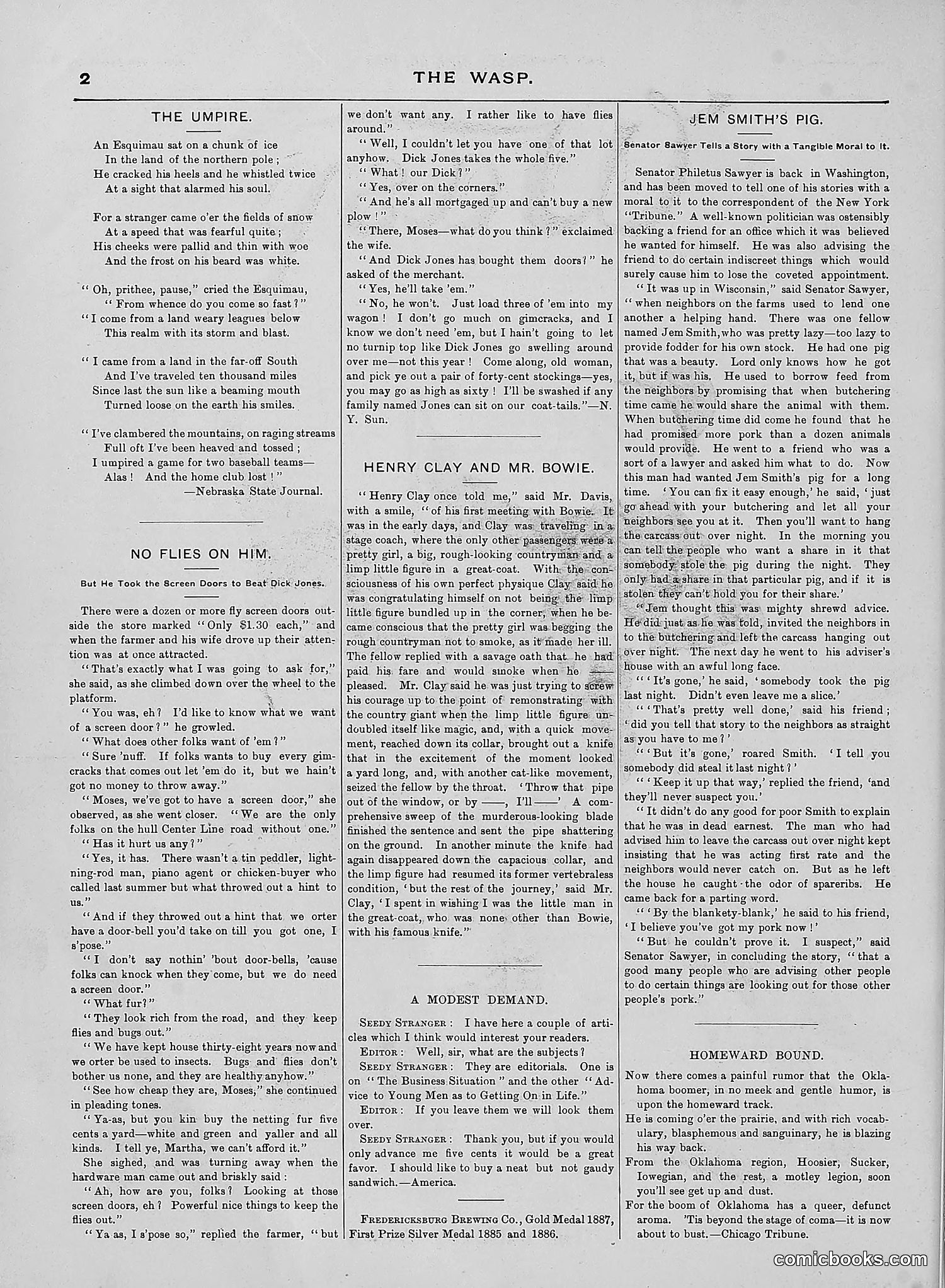 The Wasp — 1889 — page 427 of 440