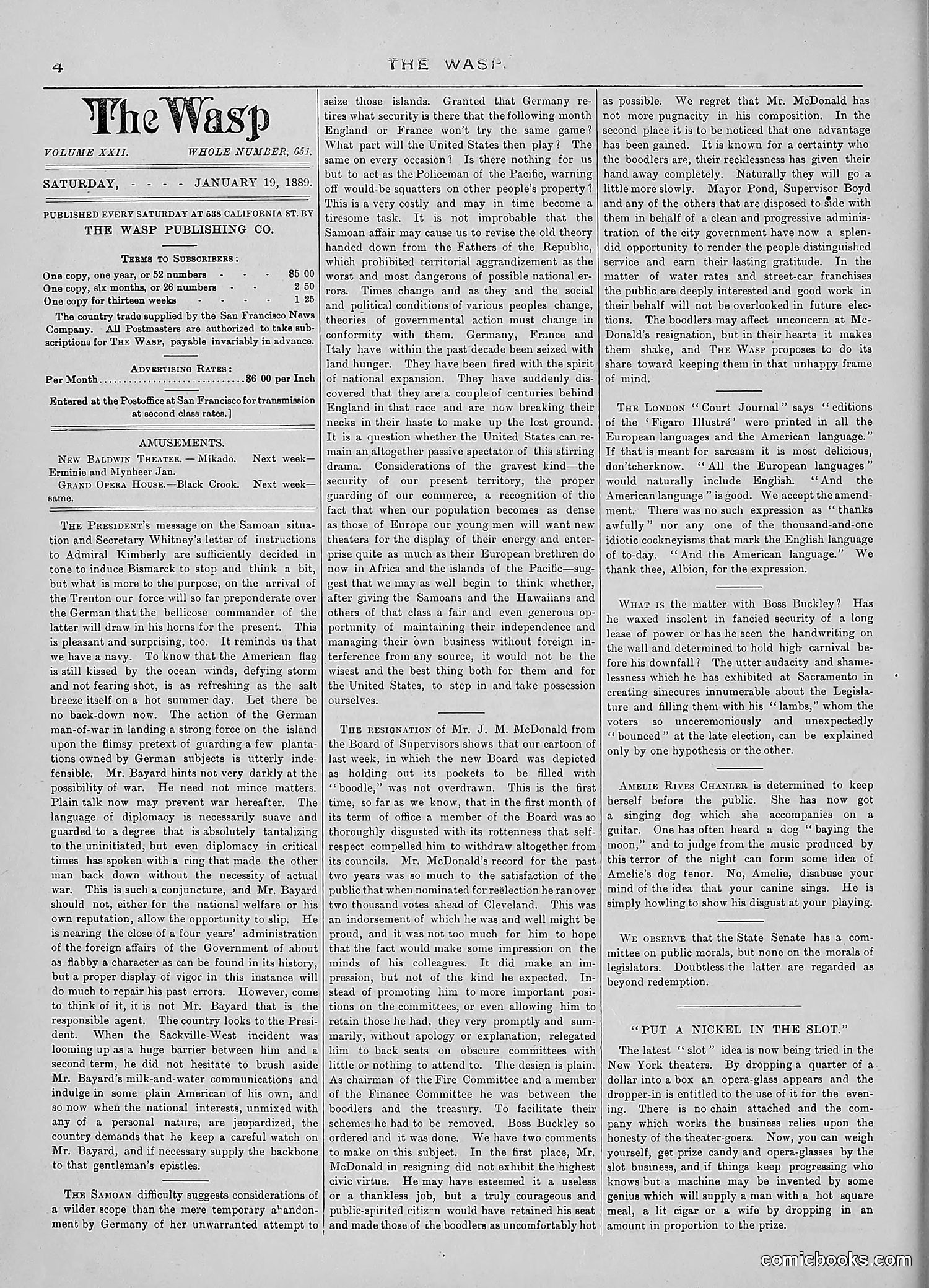 The Wasp — 1889 — page 45 of 440