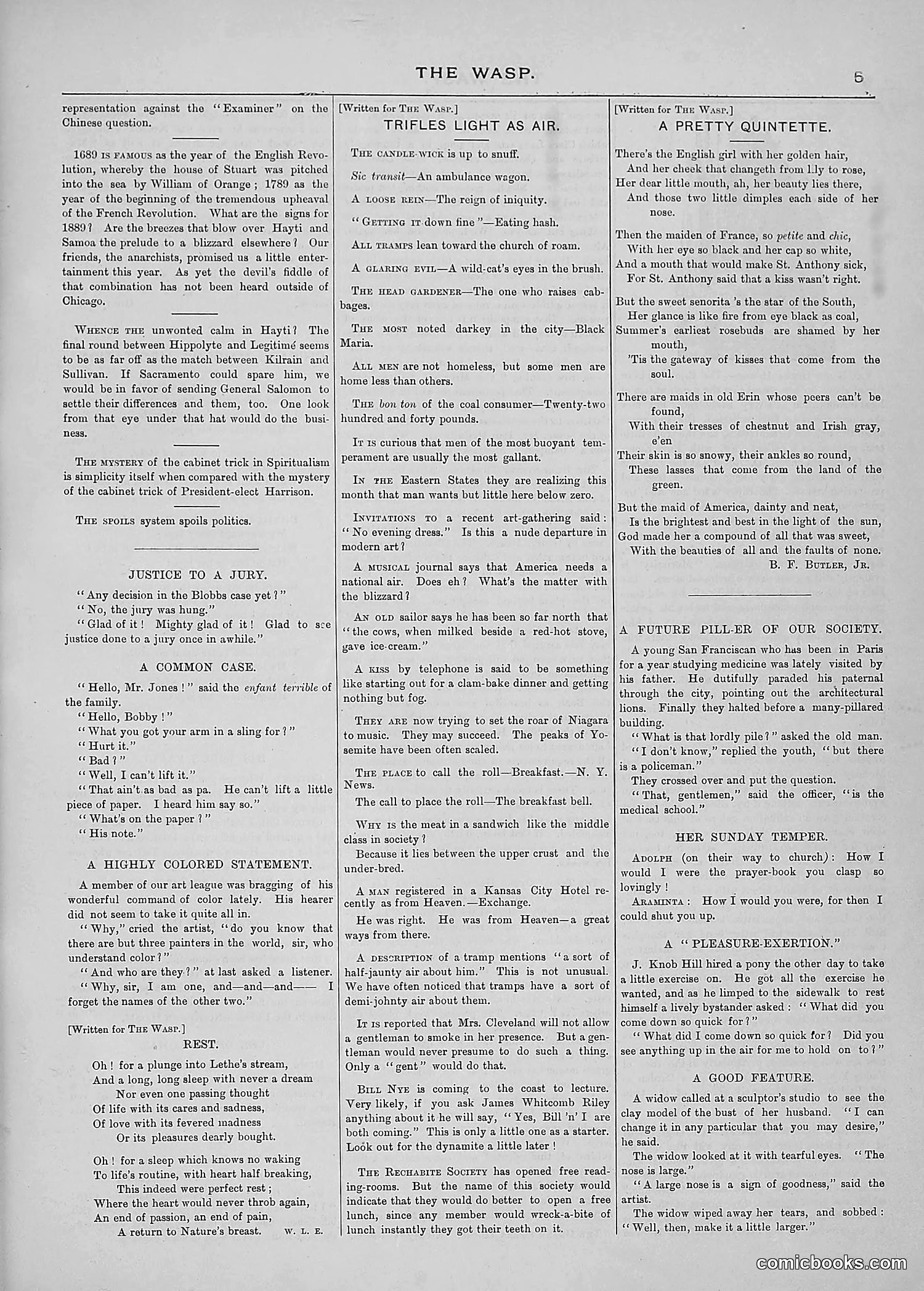 The Wasp — 1889 — page 62 of 440