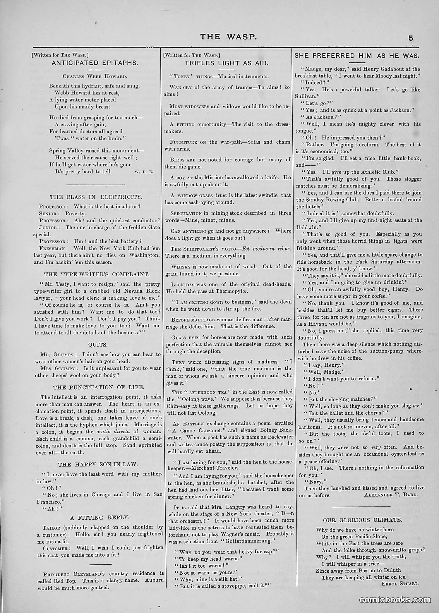 The Wasp — 1889 — page 80 of 440