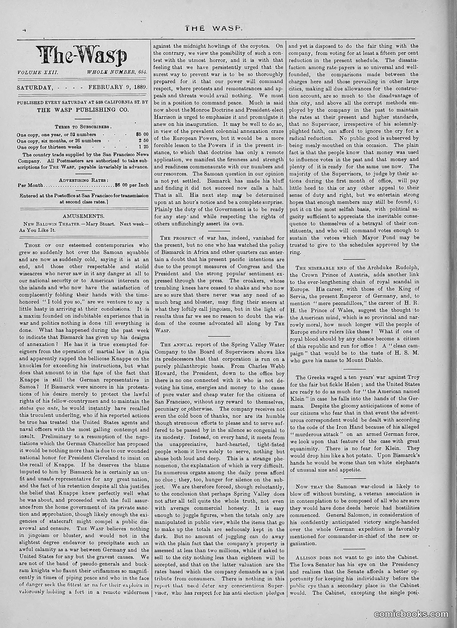 The Wasp — 1889 — page 95 of 440