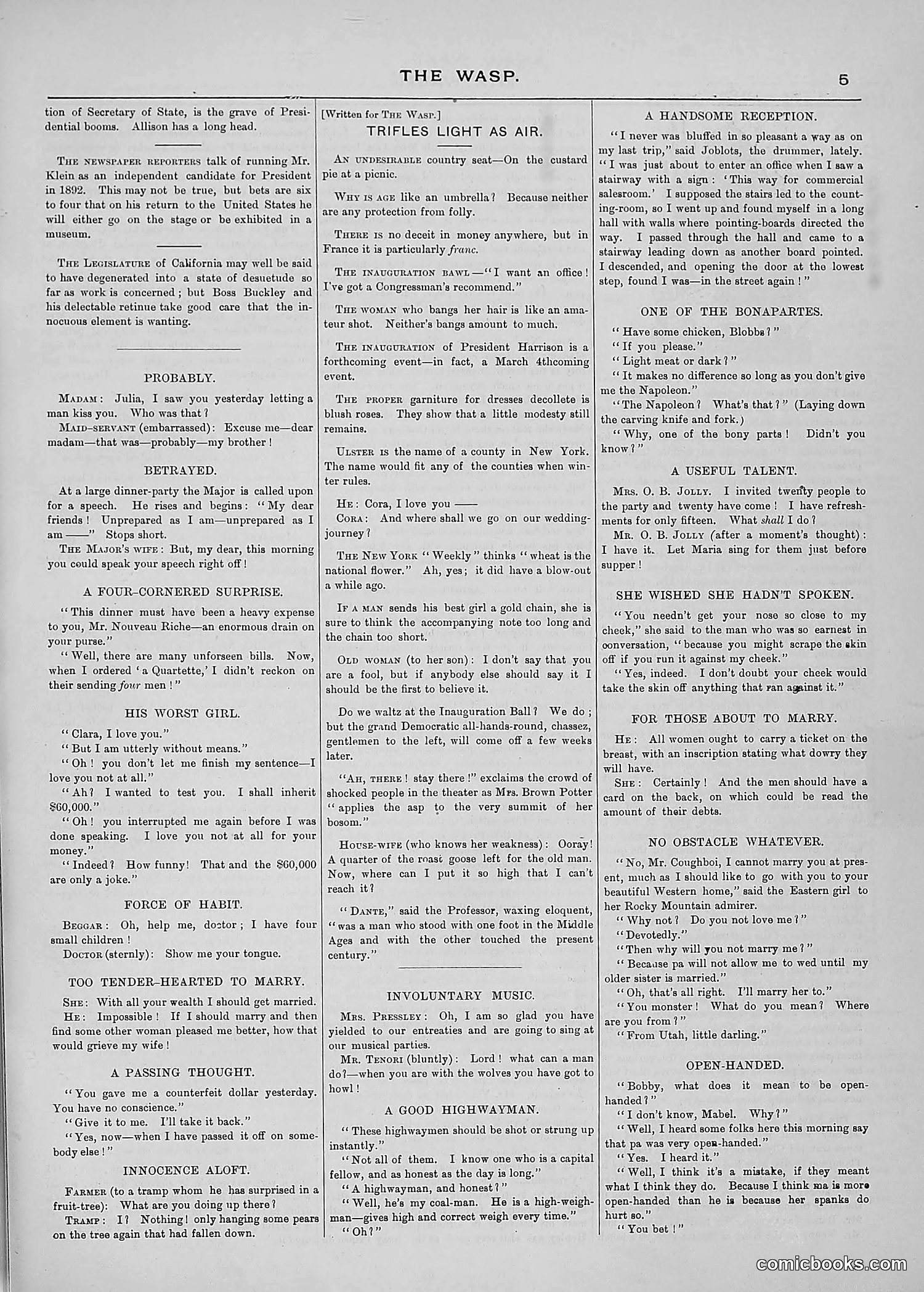 The Wasp — 1889 — page 96 of 440