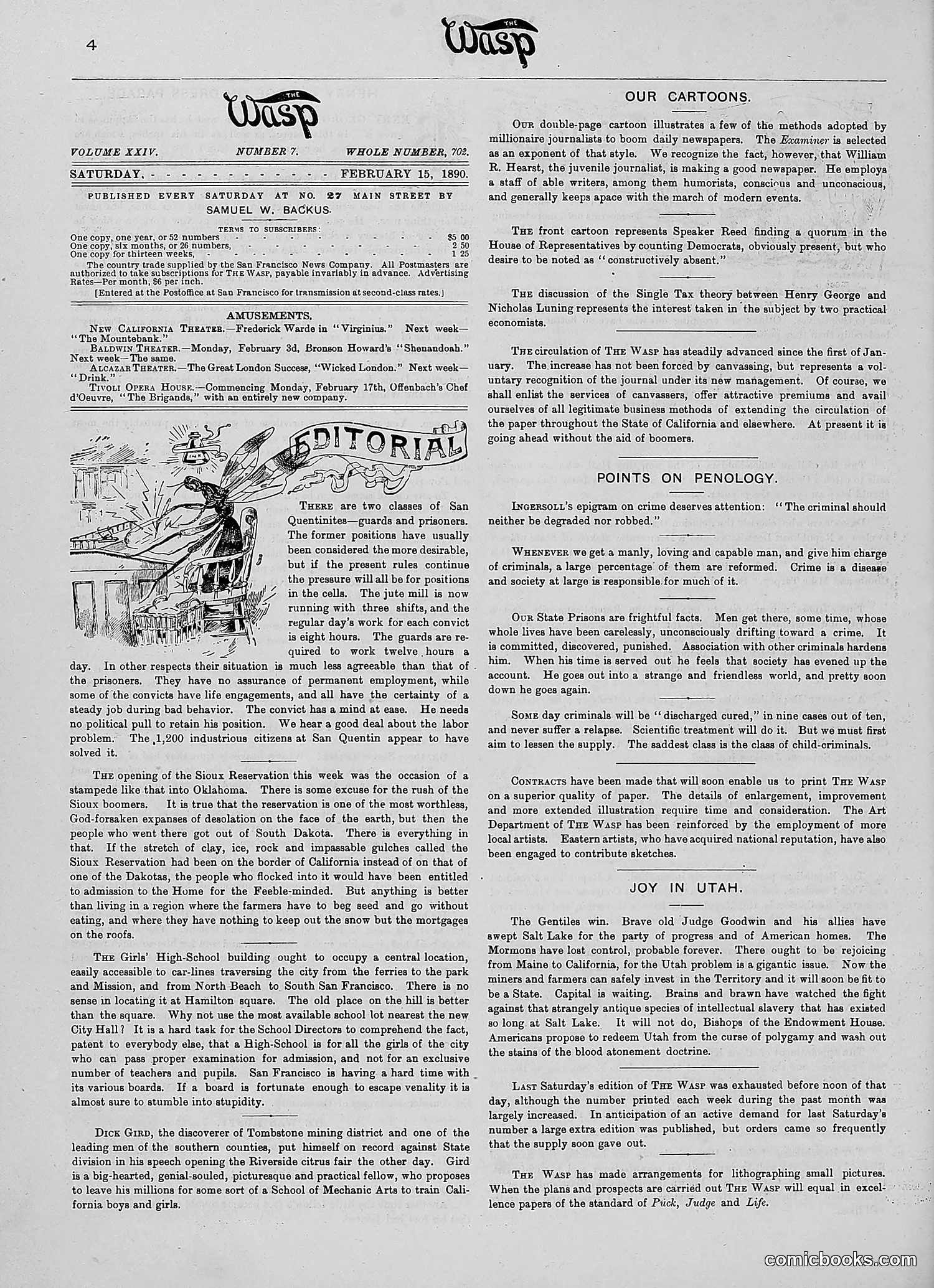The Wasp — 1890 — page 109 of 516