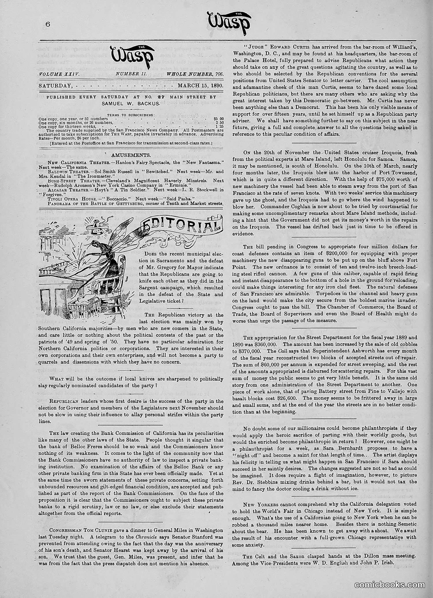 The Wasp — 1890 — page 189 of 516