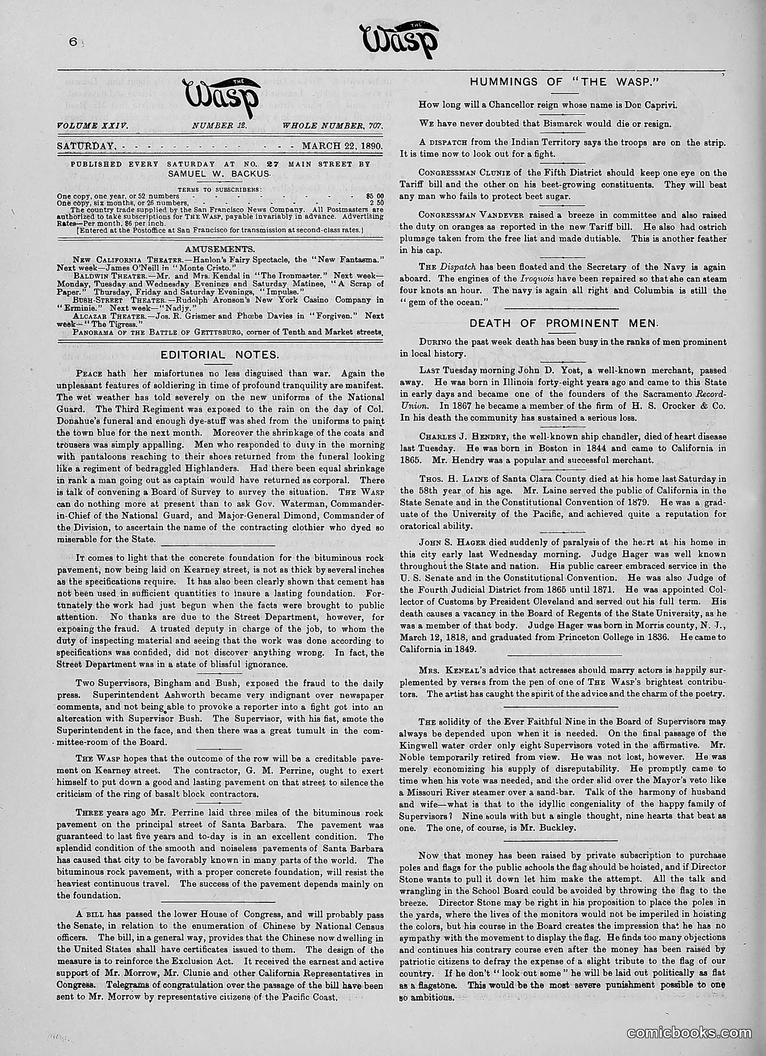 The Wasp — 1890 — page 209 of 516