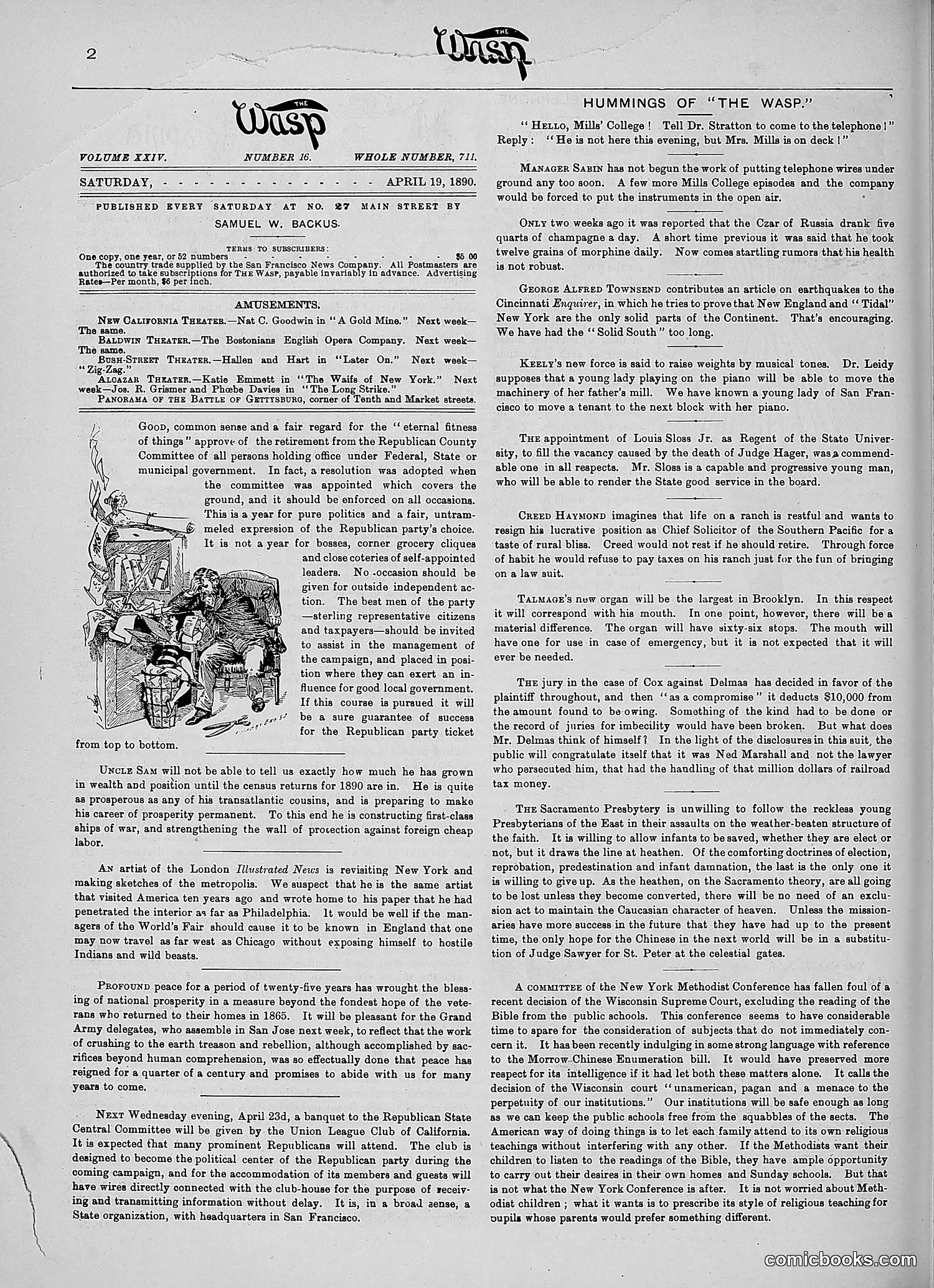 The Wasp — 1890 — page 291 of 516