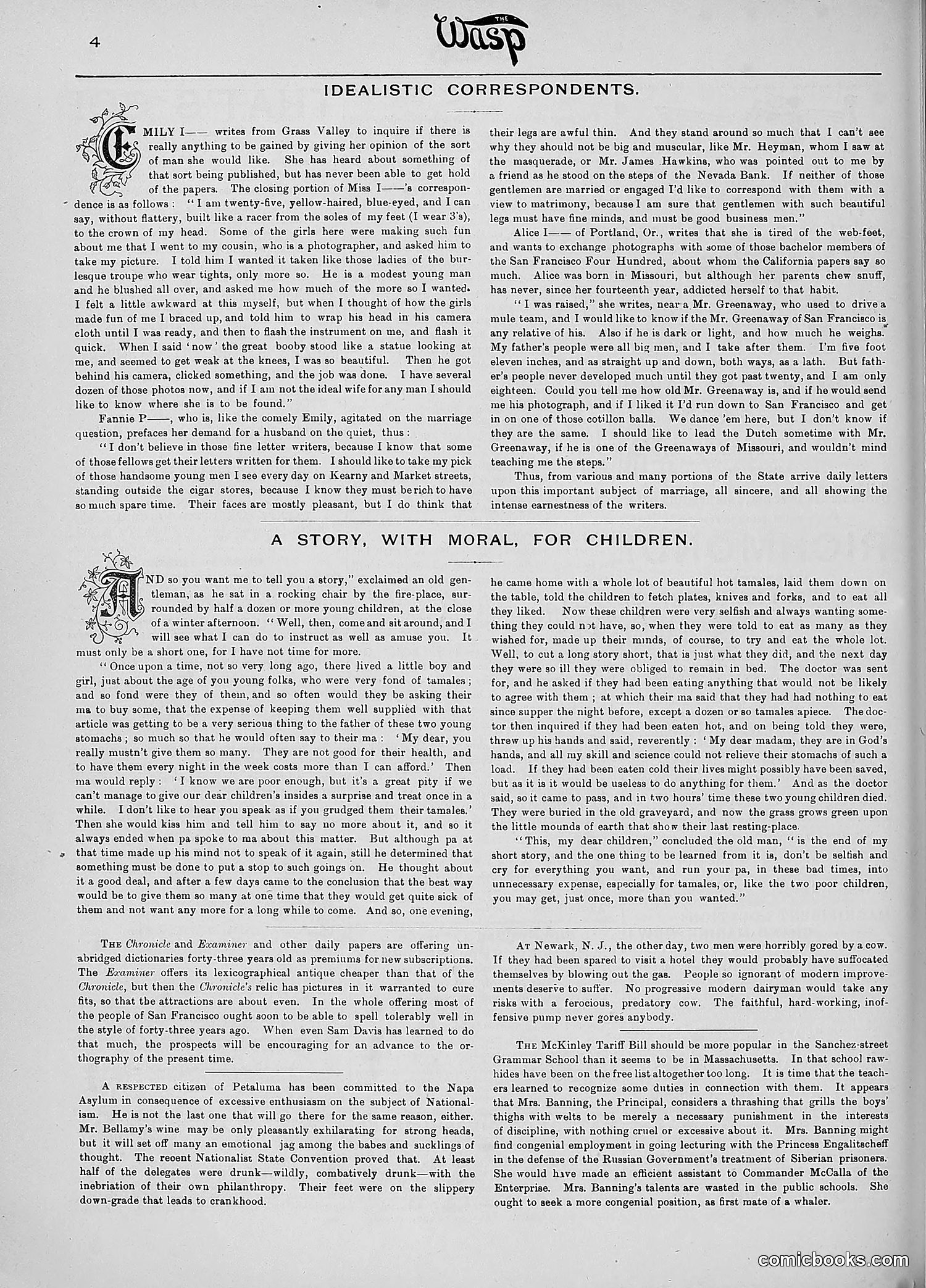 The Wasp — 1890 — page 313 of 516