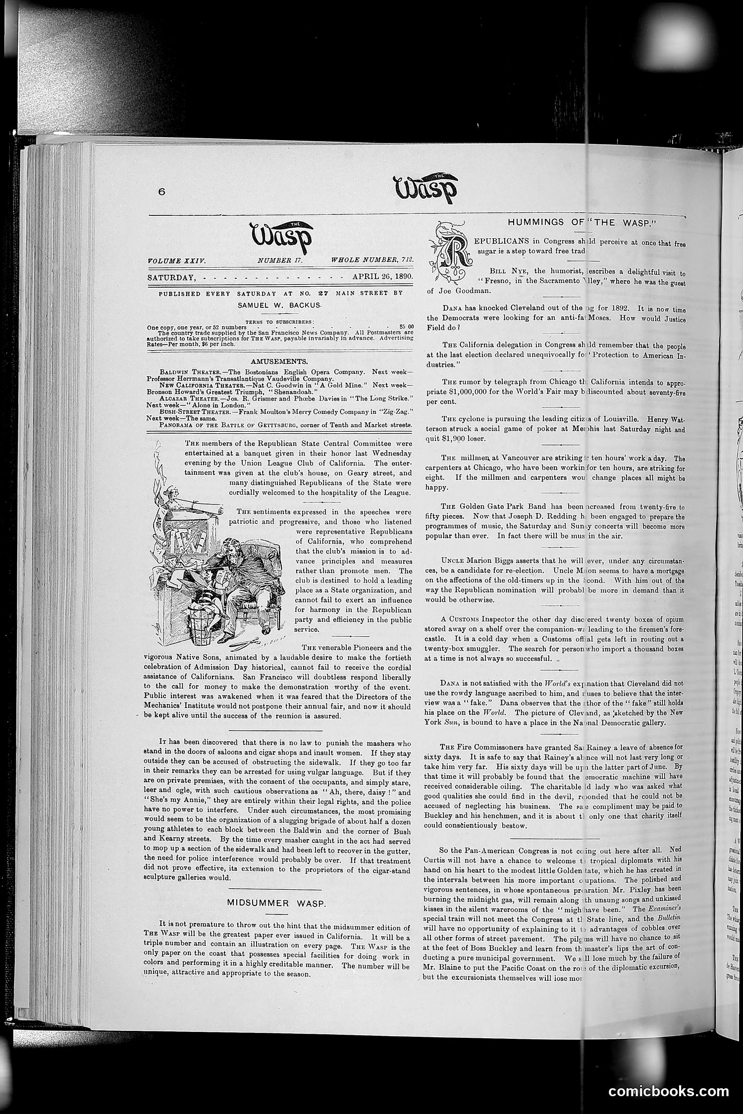 The Wasp — 1890 — page 315 of 516