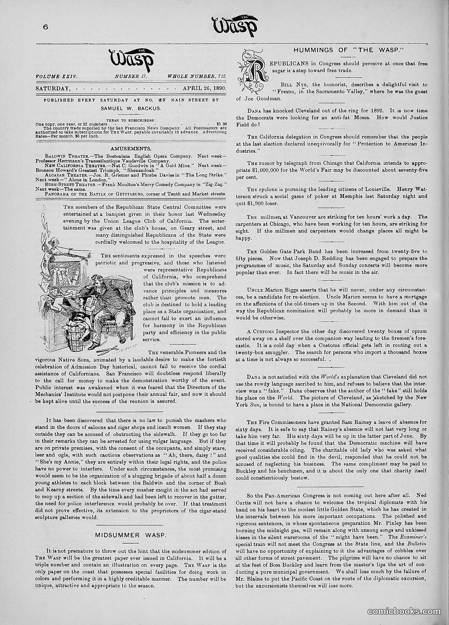 The Wasp — 1890 — page 317 of 516