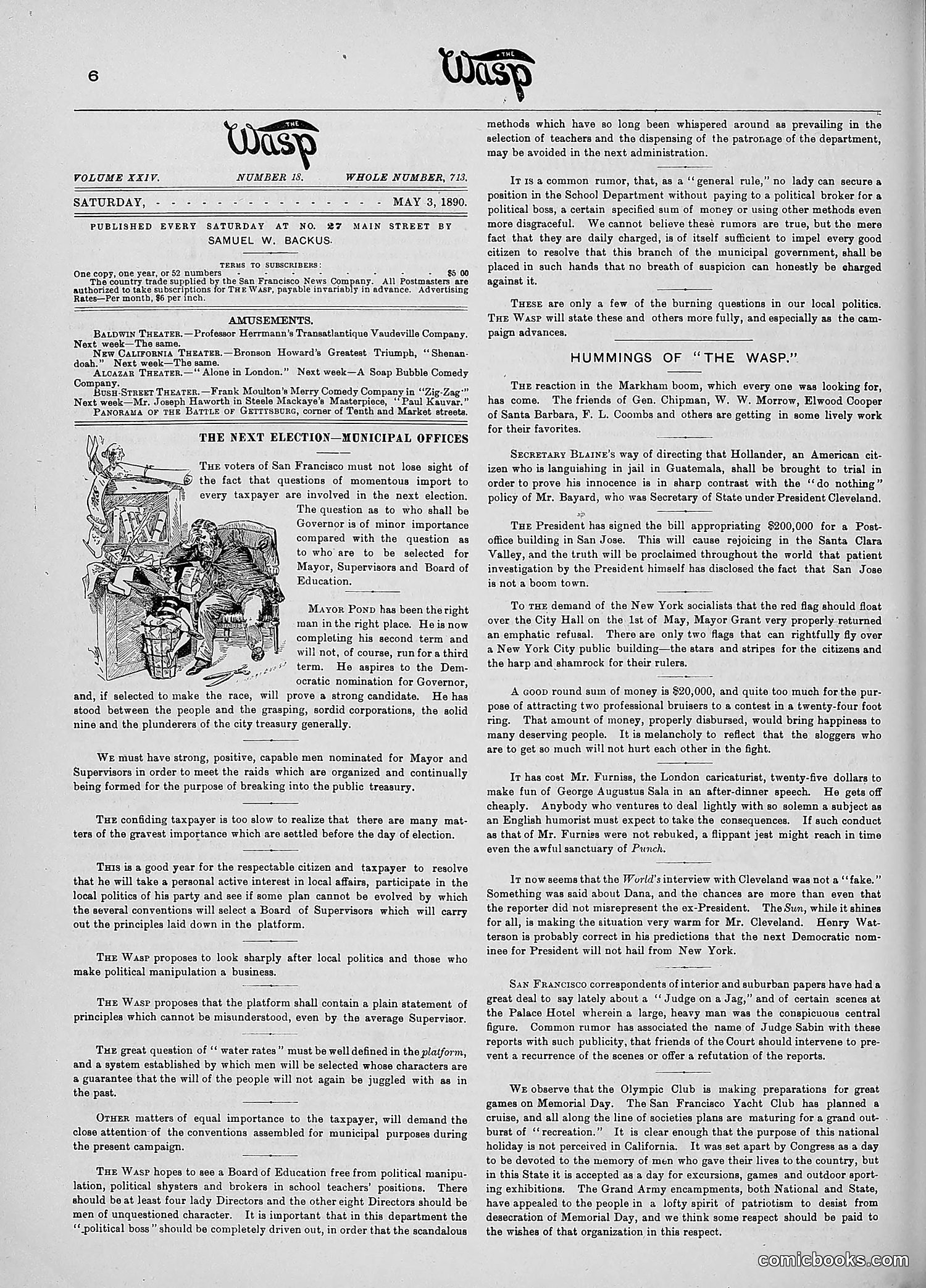 The Wasp — 1890 — page 337 of 516