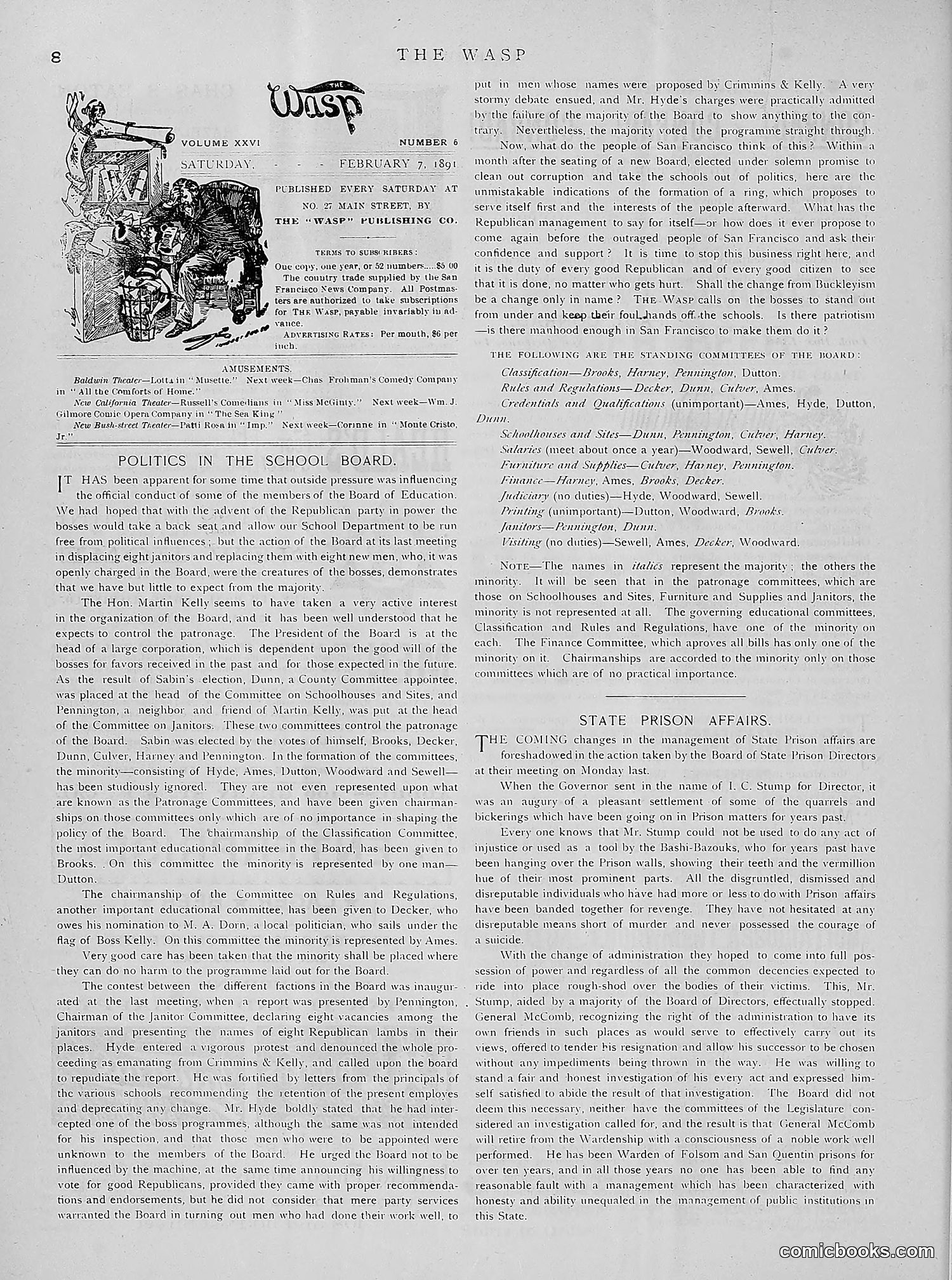 The Wasp — 1891 — page 145 of 612