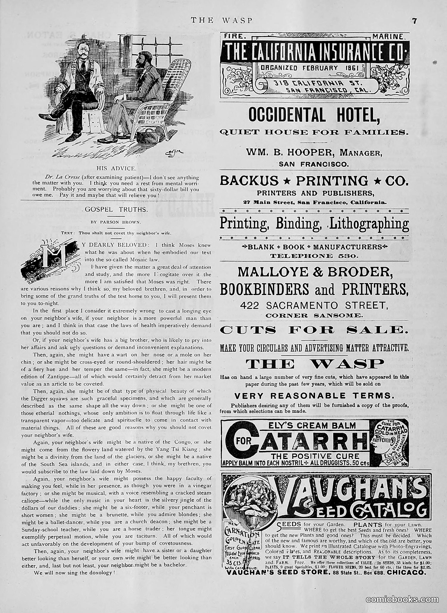 The Wasp — 1891 — page 170 of 612
