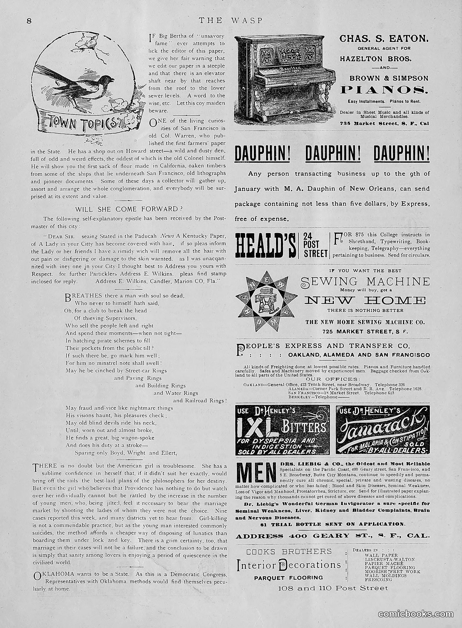 The Wasp — 1891 — page 19 of 612