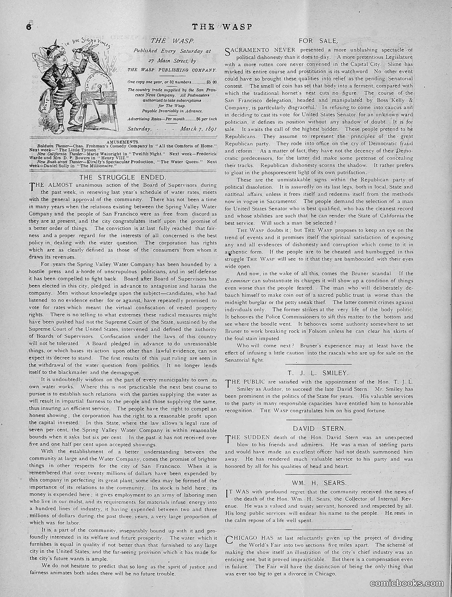 The Wasp — 1891 — page 229 of 612