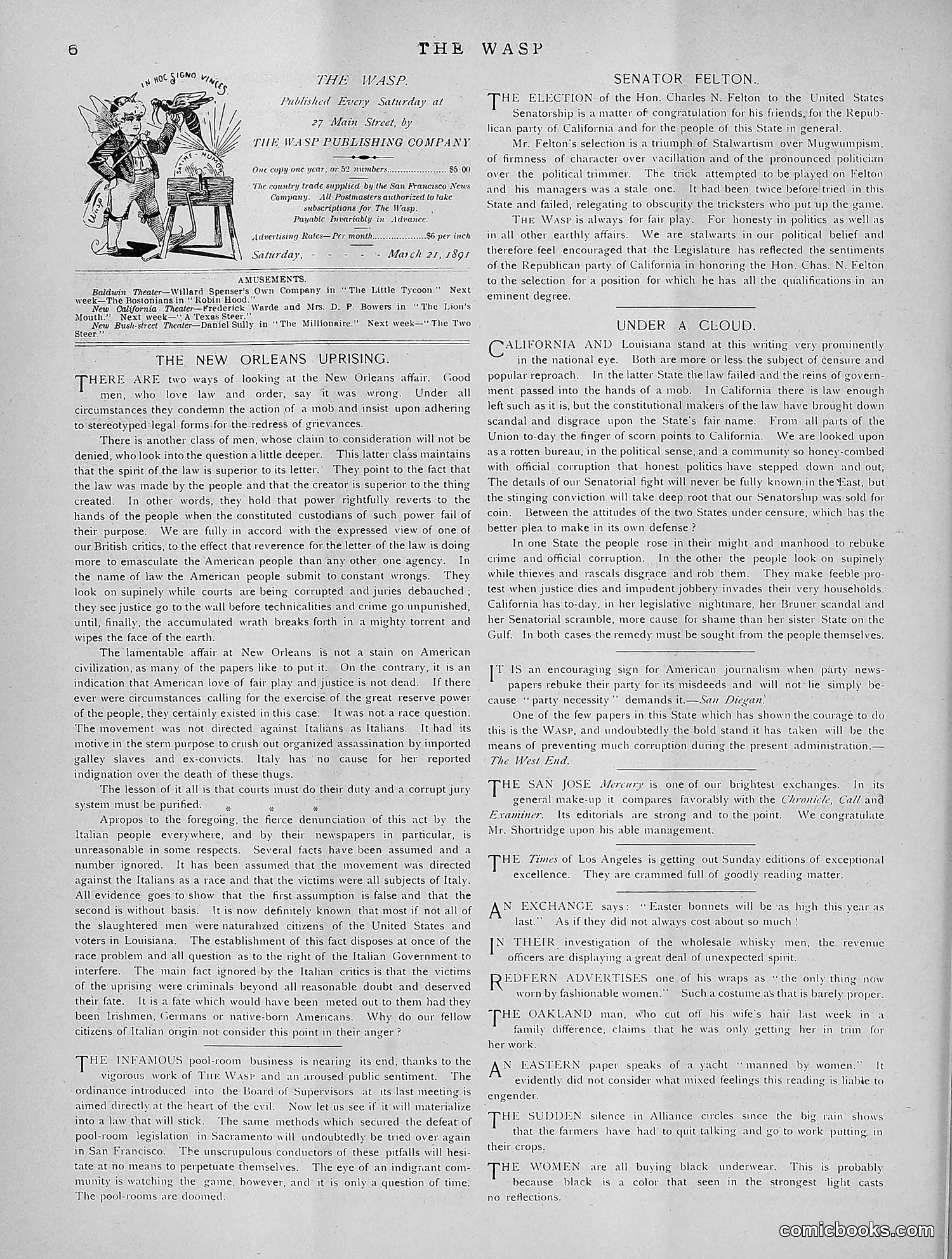The Wasp — 1891 — page 271 of 612