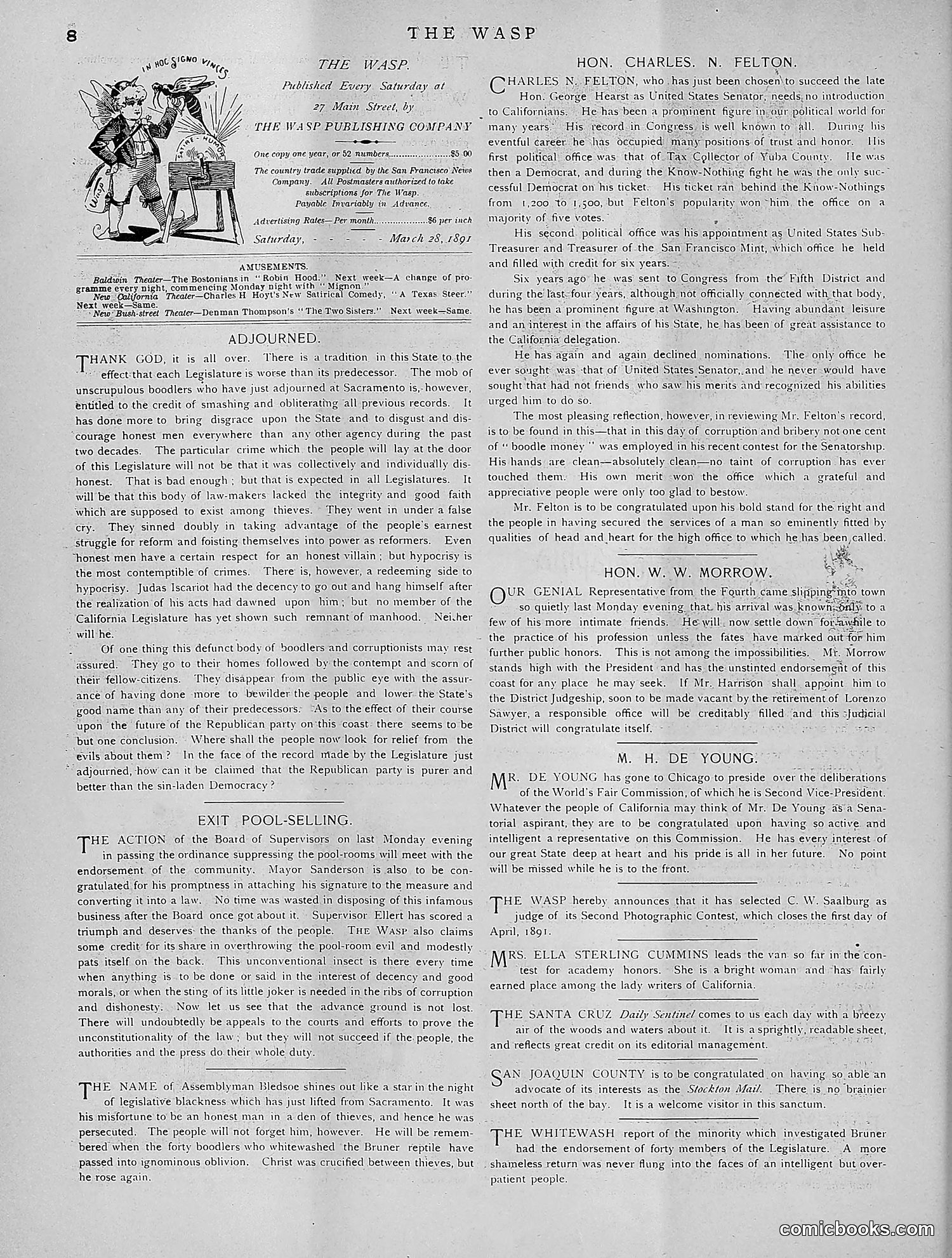 The Wasp — 1891 — page 293 of 612