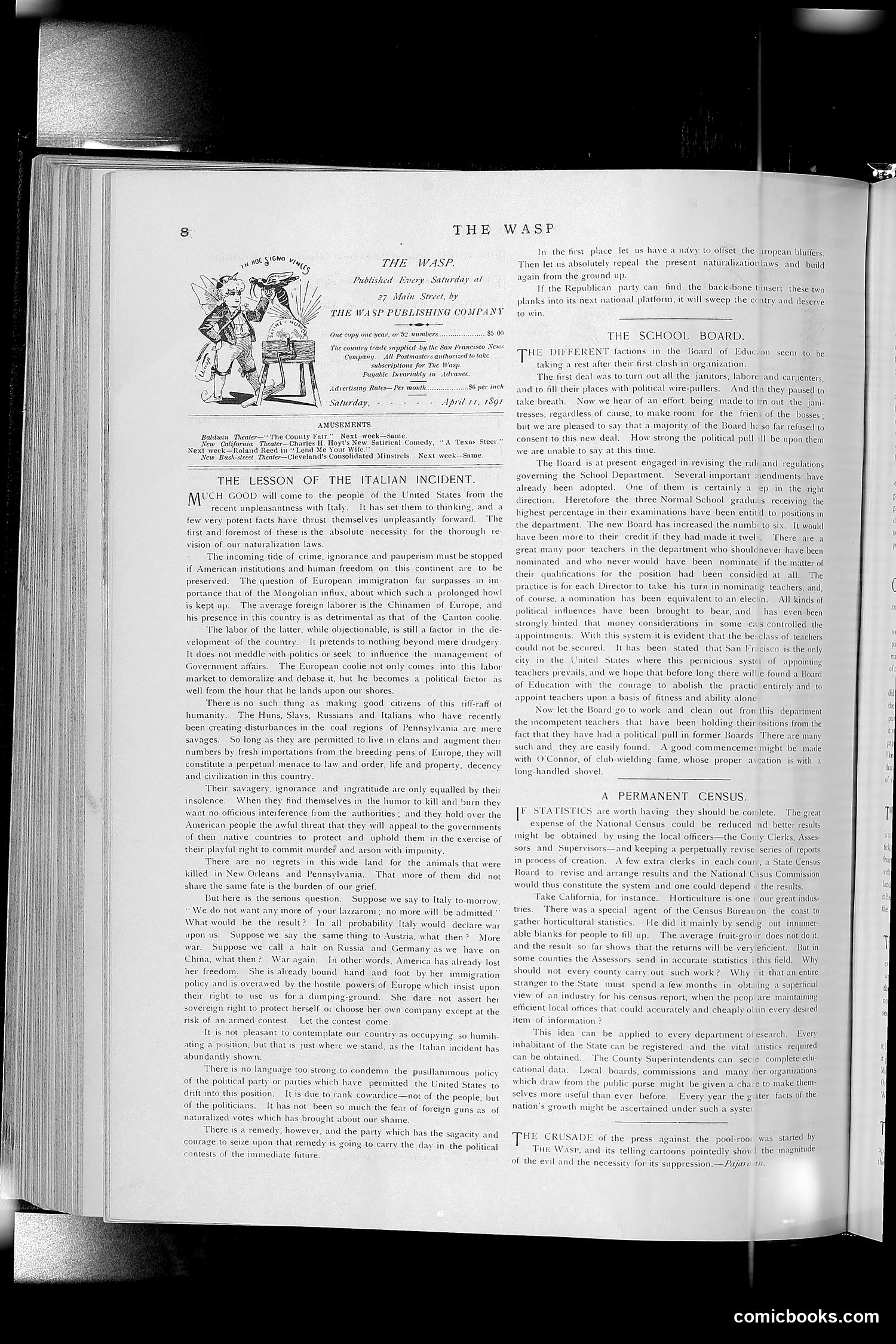 The Wasp — 1891 — page 341 of 612