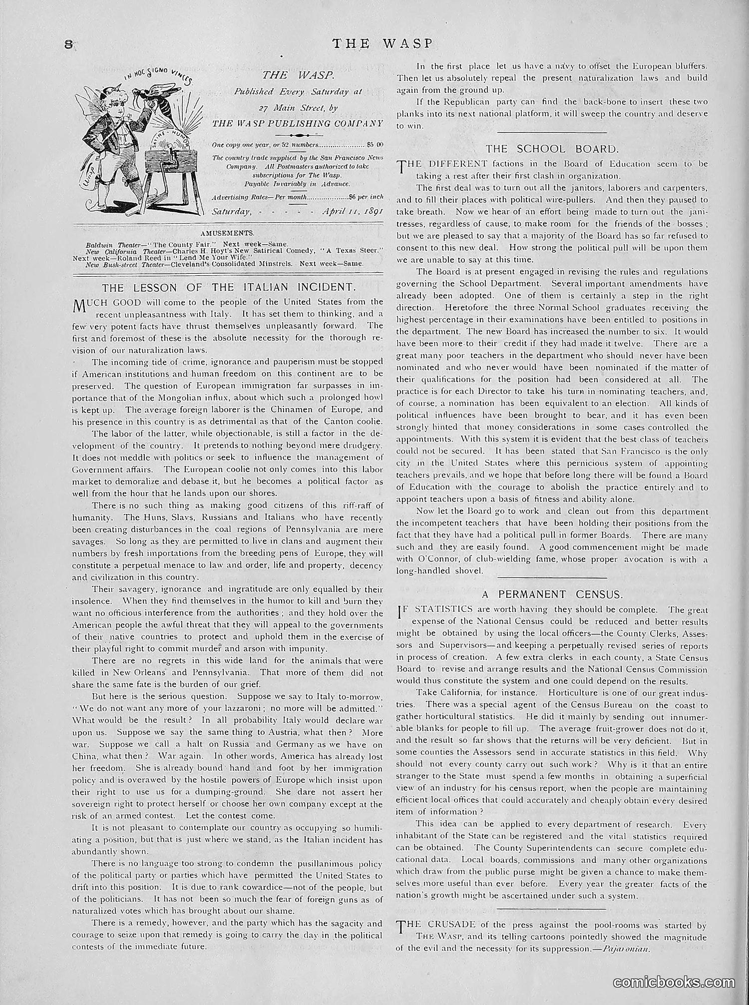 The Wasp — 1891 — page 343 of 612