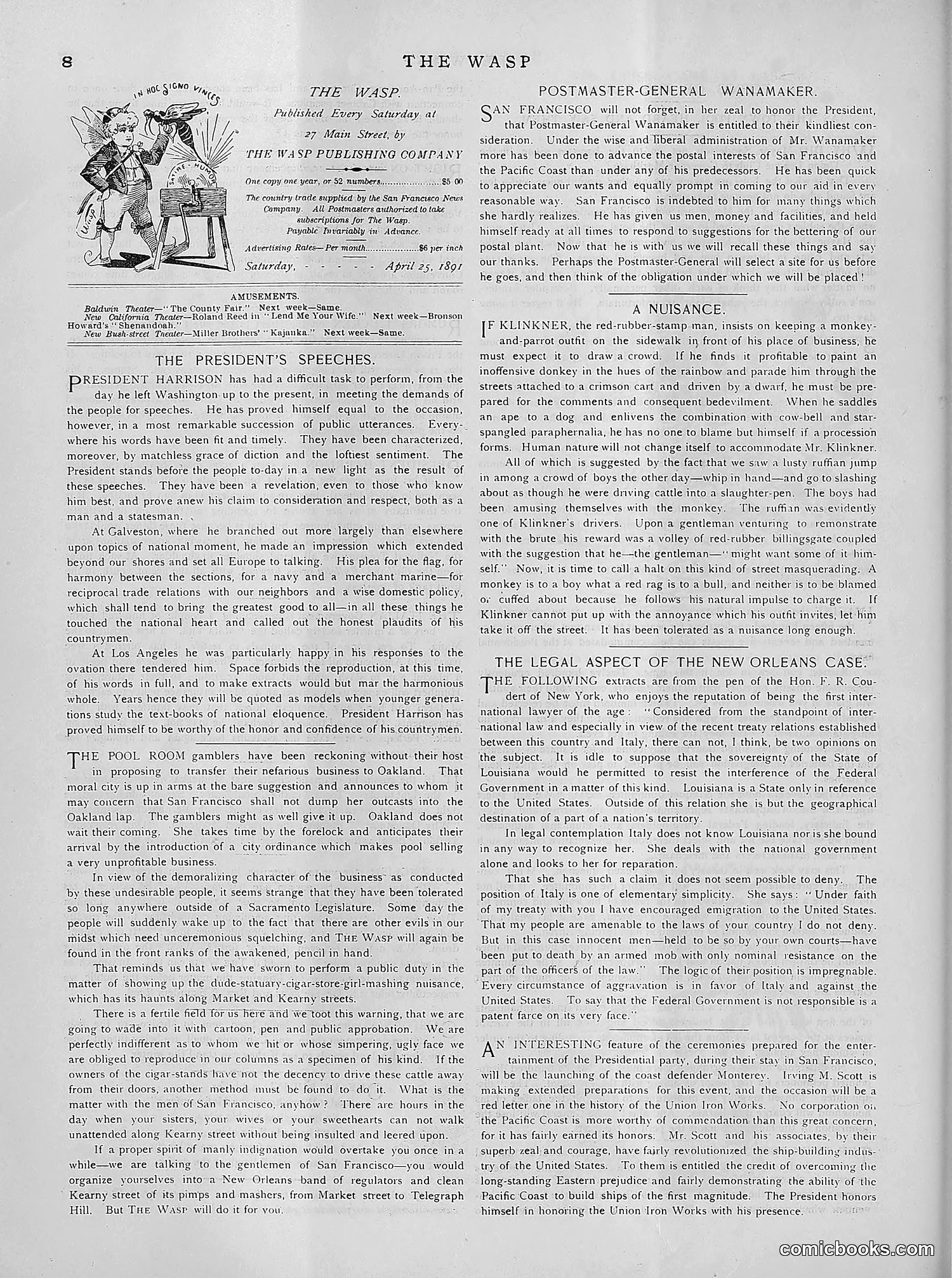 The Wasp — 1891 — page 397 of 612