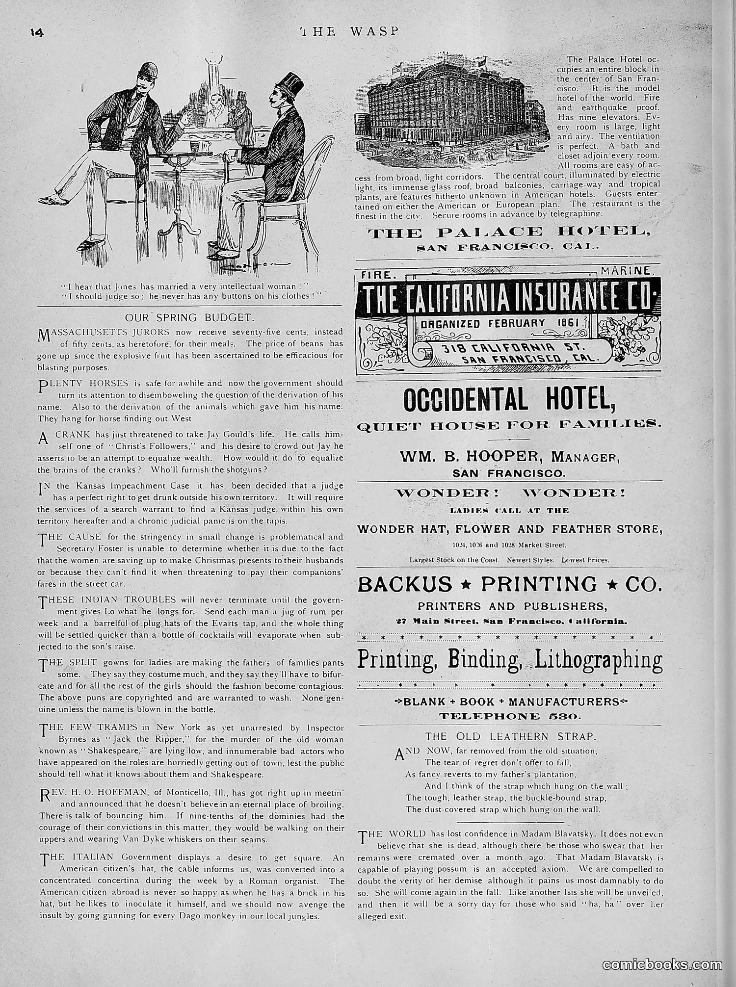 The Wasp — 1891 — page 501 of 612