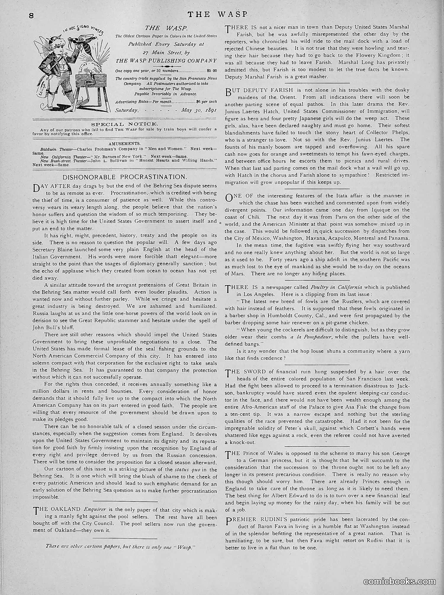 The Wasp — 1891 — page 519 of 612