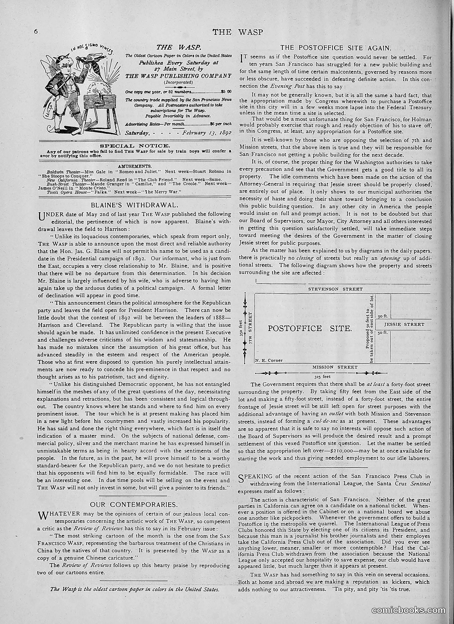 The Wasp — 1892 — page 137 of 542