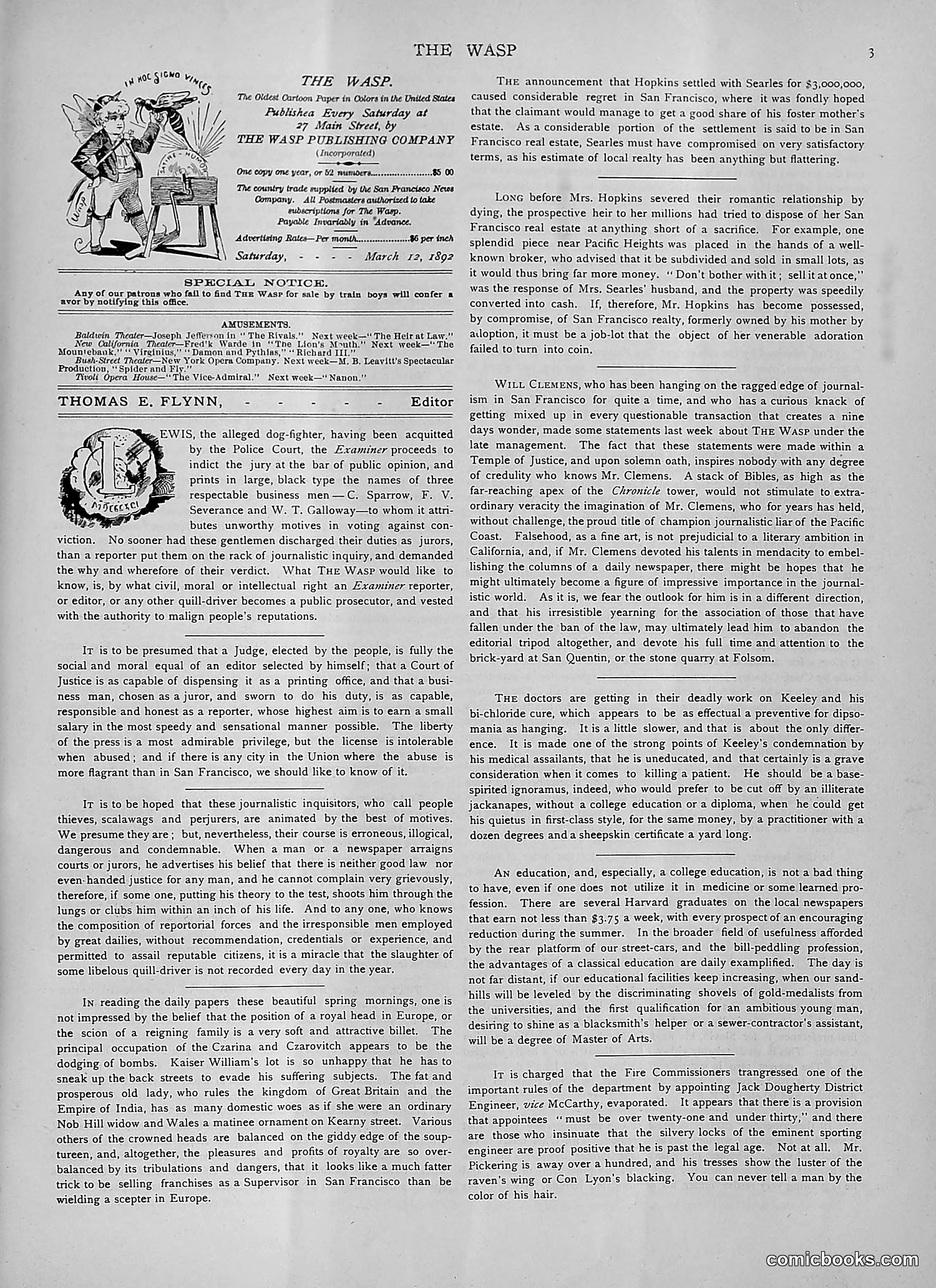 The Wasp — 1892 — page 218 of 542
