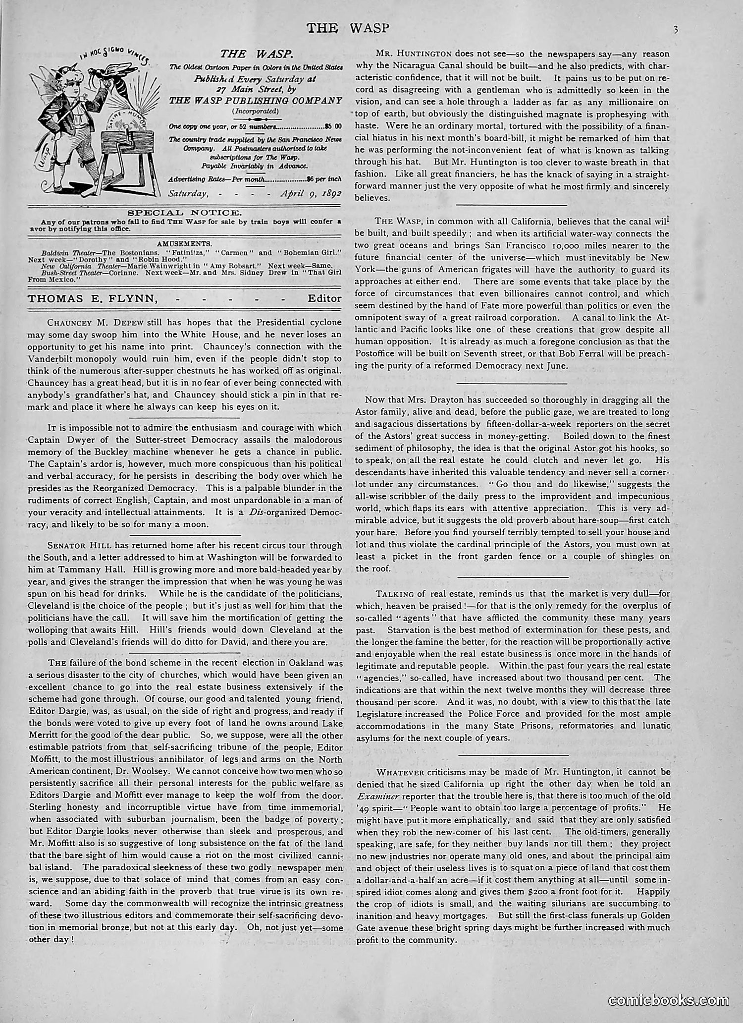 The Wasp — 1892 — page 298 of 542