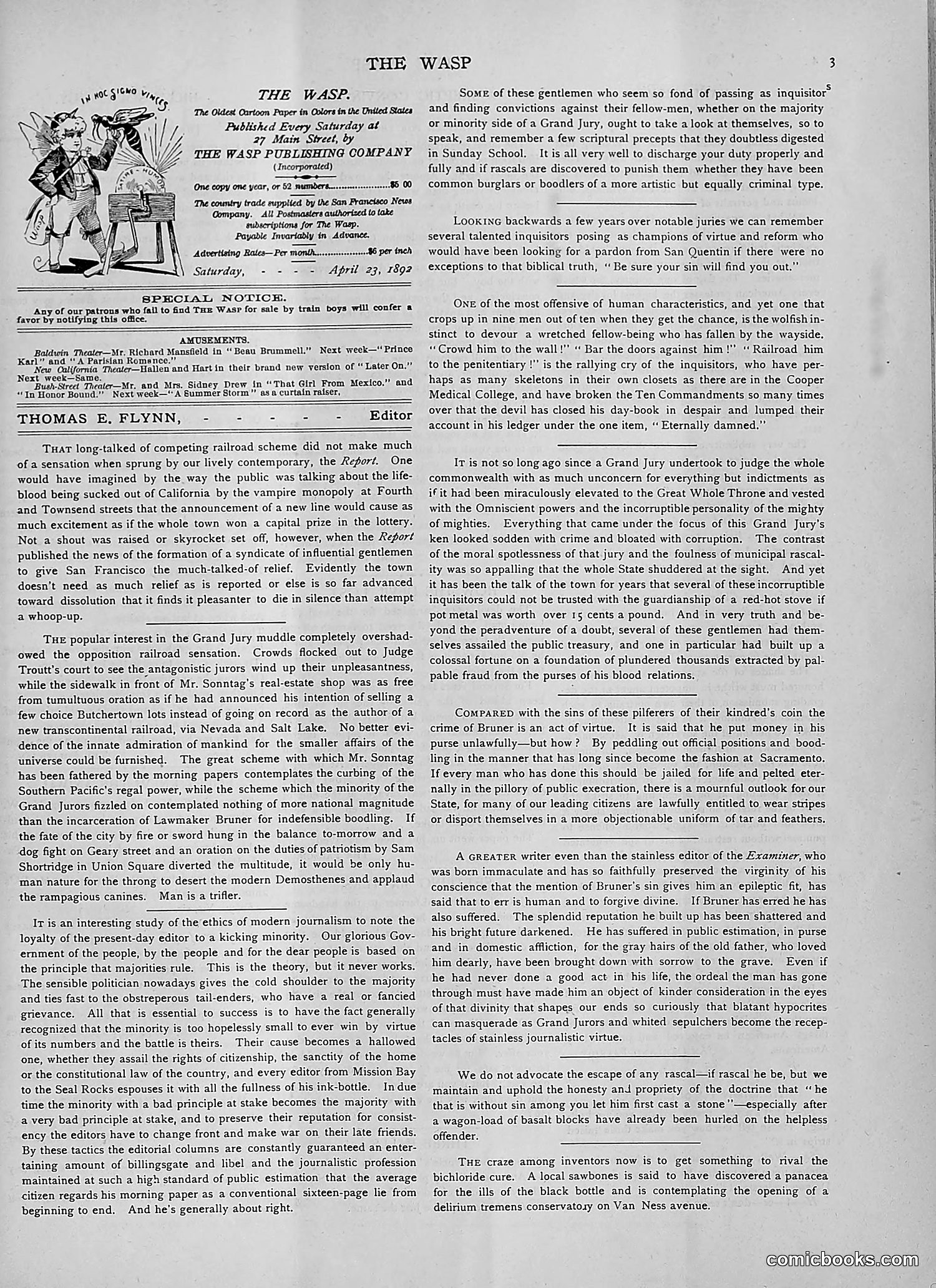 The Wasp — 1892 — page 338 of 542
