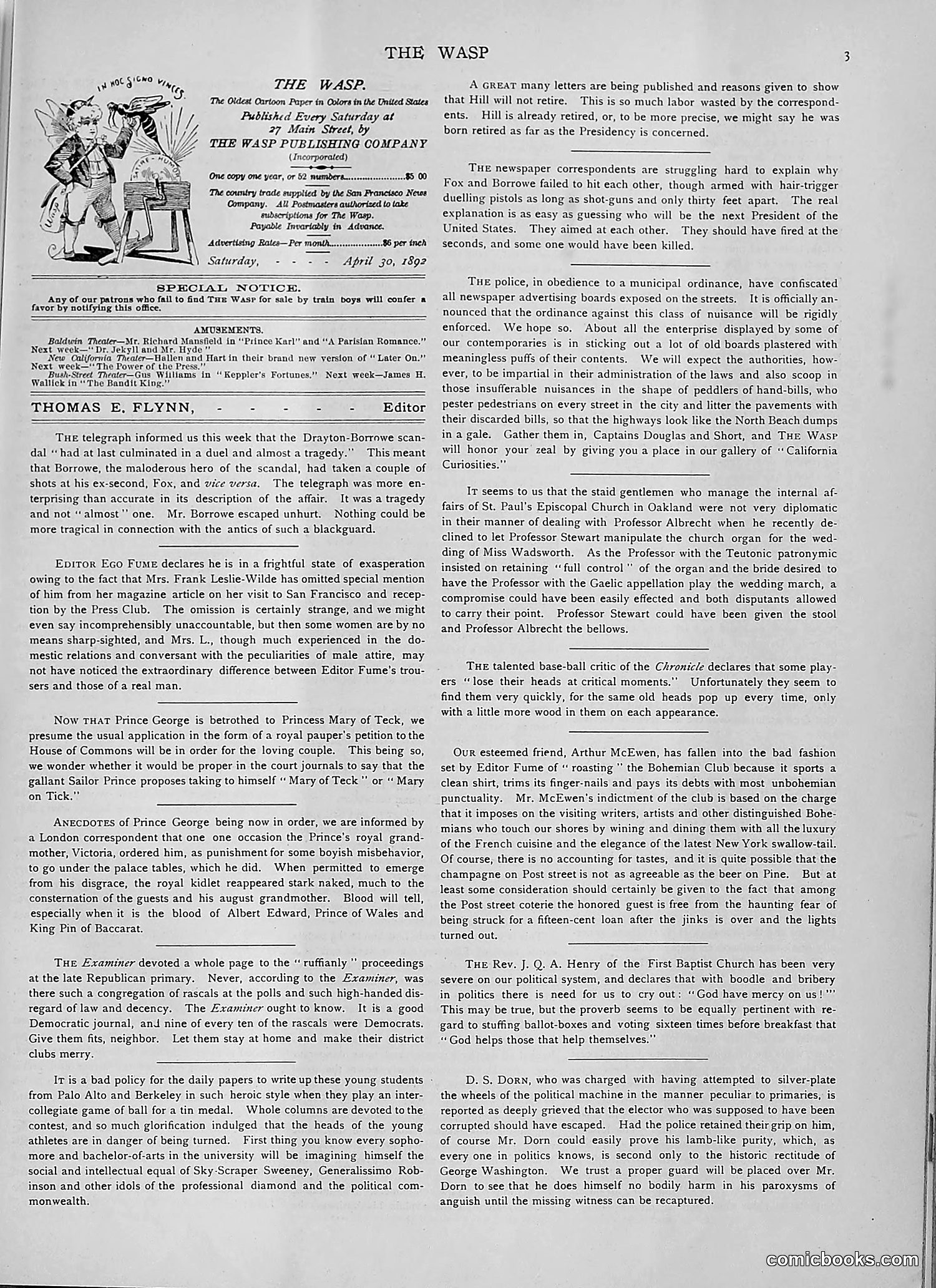 The Wasp — 1892 — page 358 of 542
