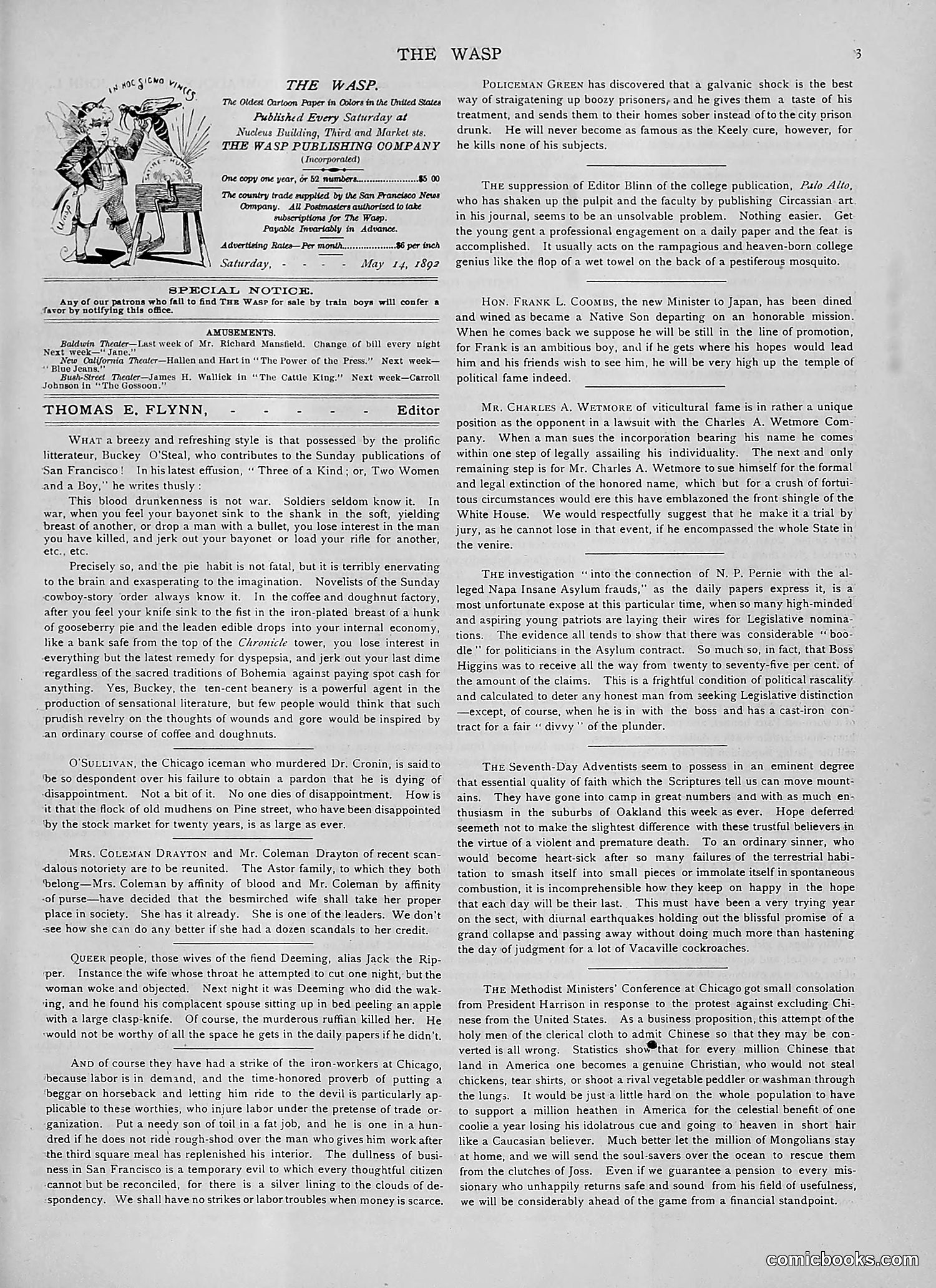 The Wasp — 1892 — page 398 of 542