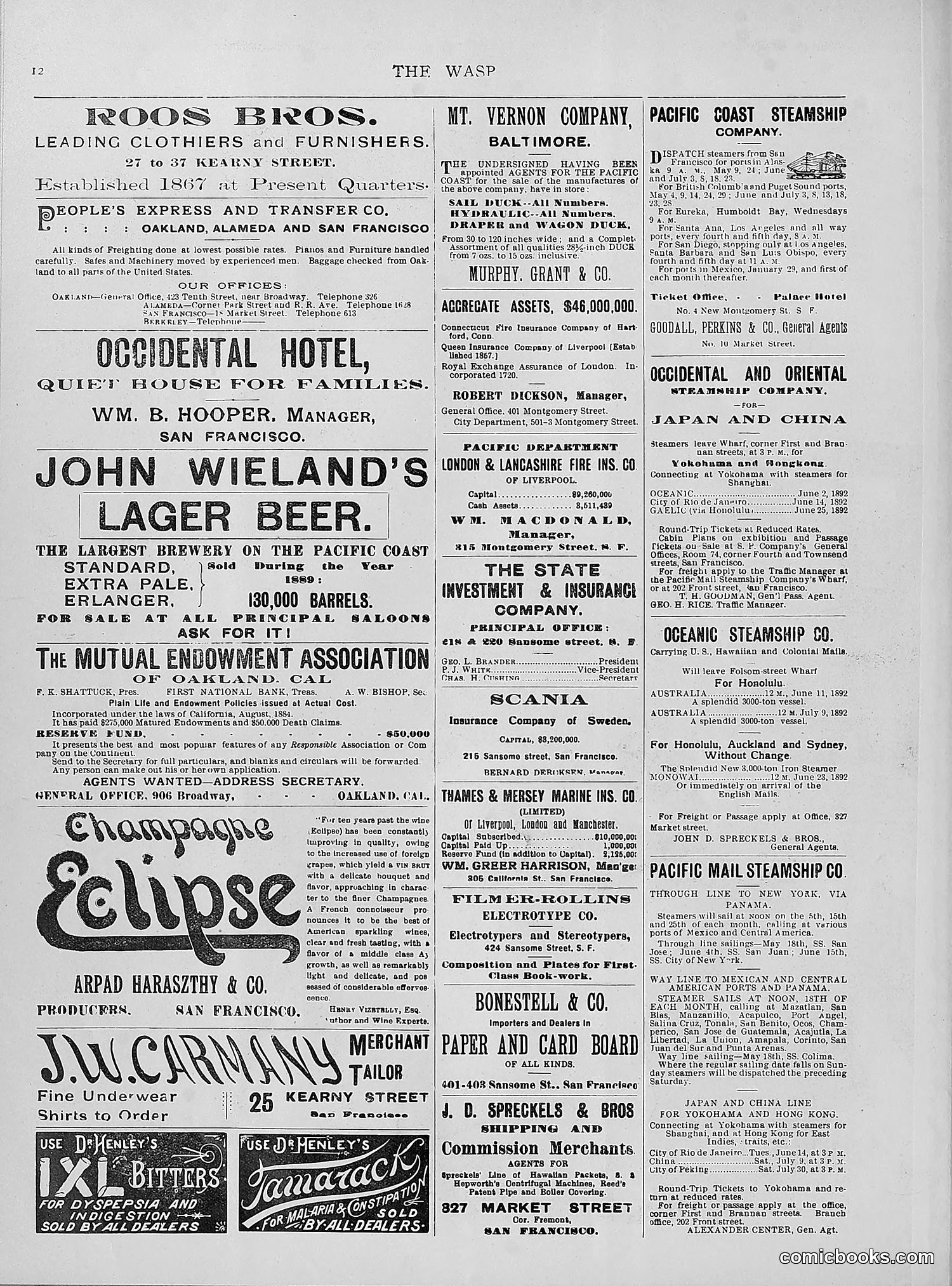 The Wasp — 1892 — page 459 of 542