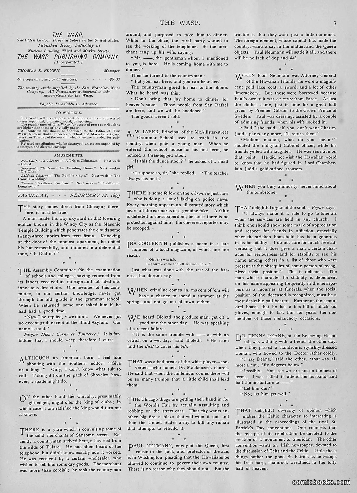The Wasp — 1893 — page 132 of 514