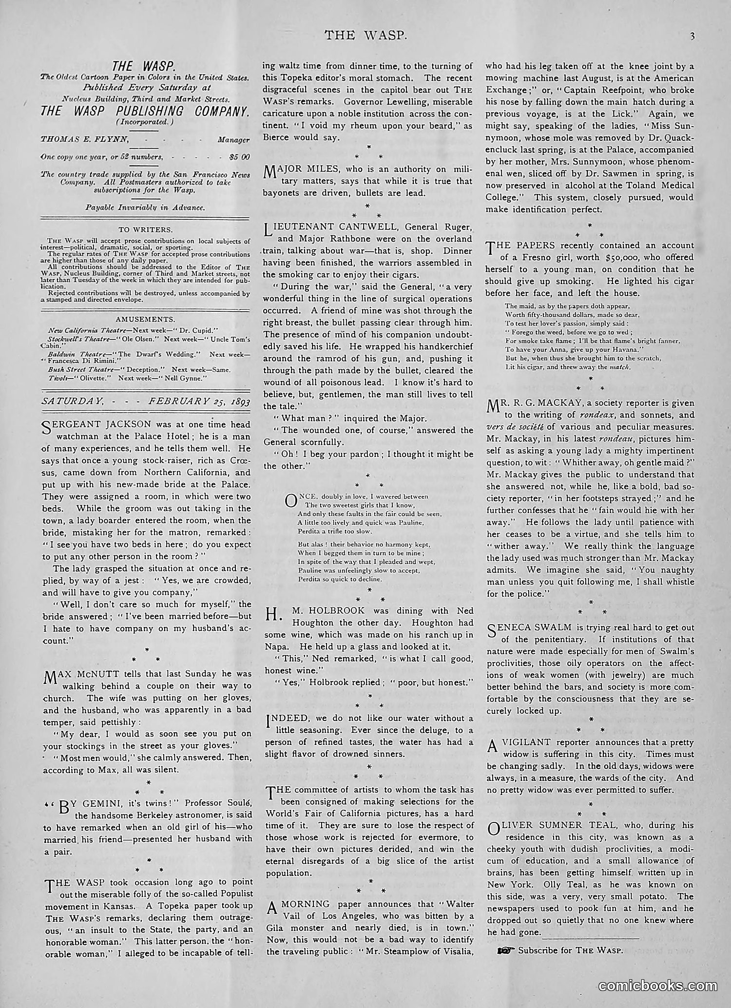 The Wasp — 1893 — page 152 of 514