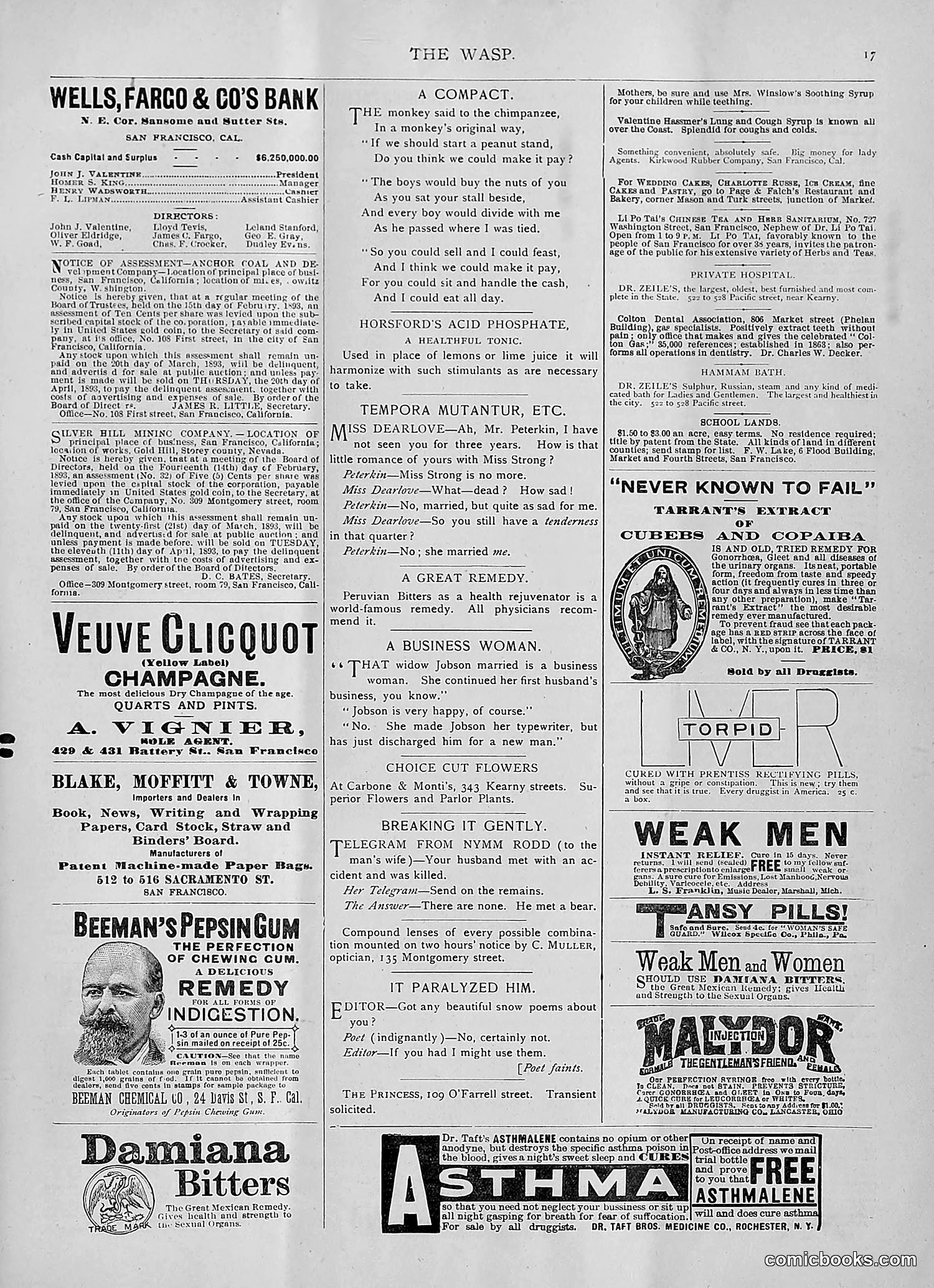 The Wasp — 1893 — page 186 of 514