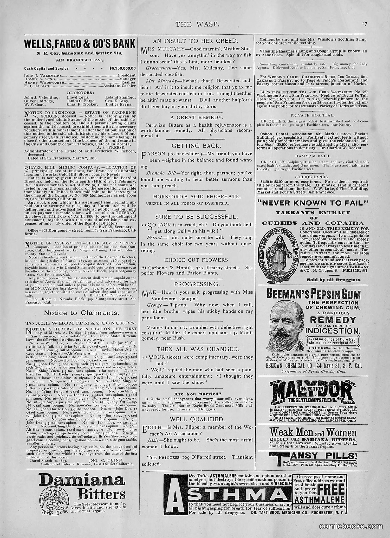 The Wasp — 1893 — page 226 of 514