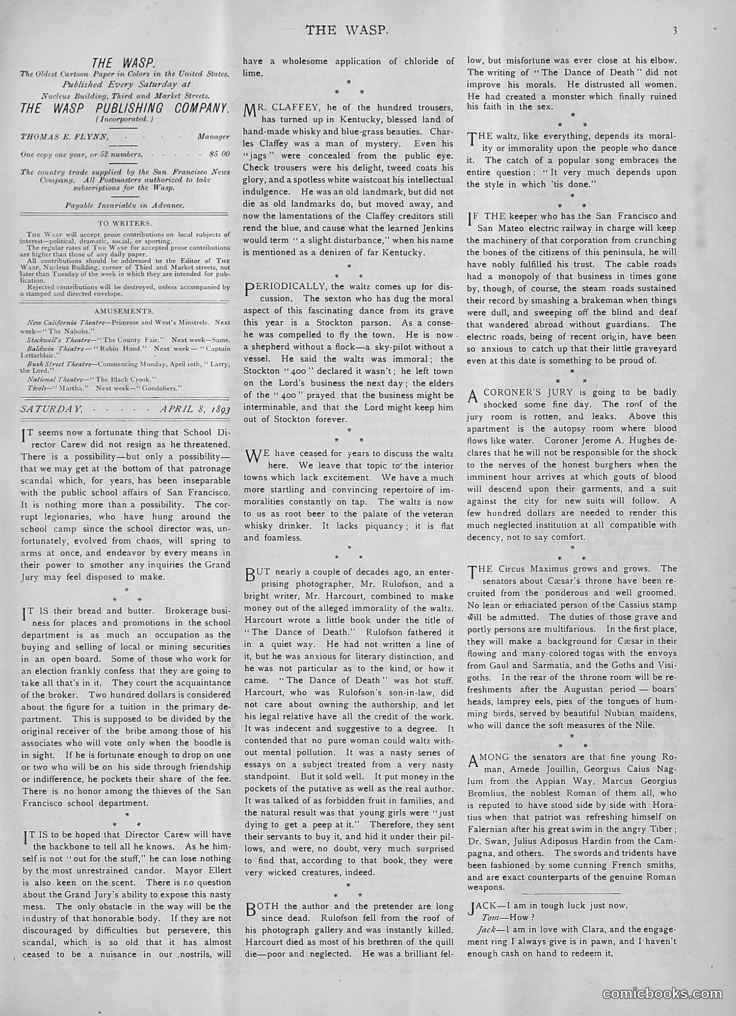 The Wasp — 1893 — page 276 of 514