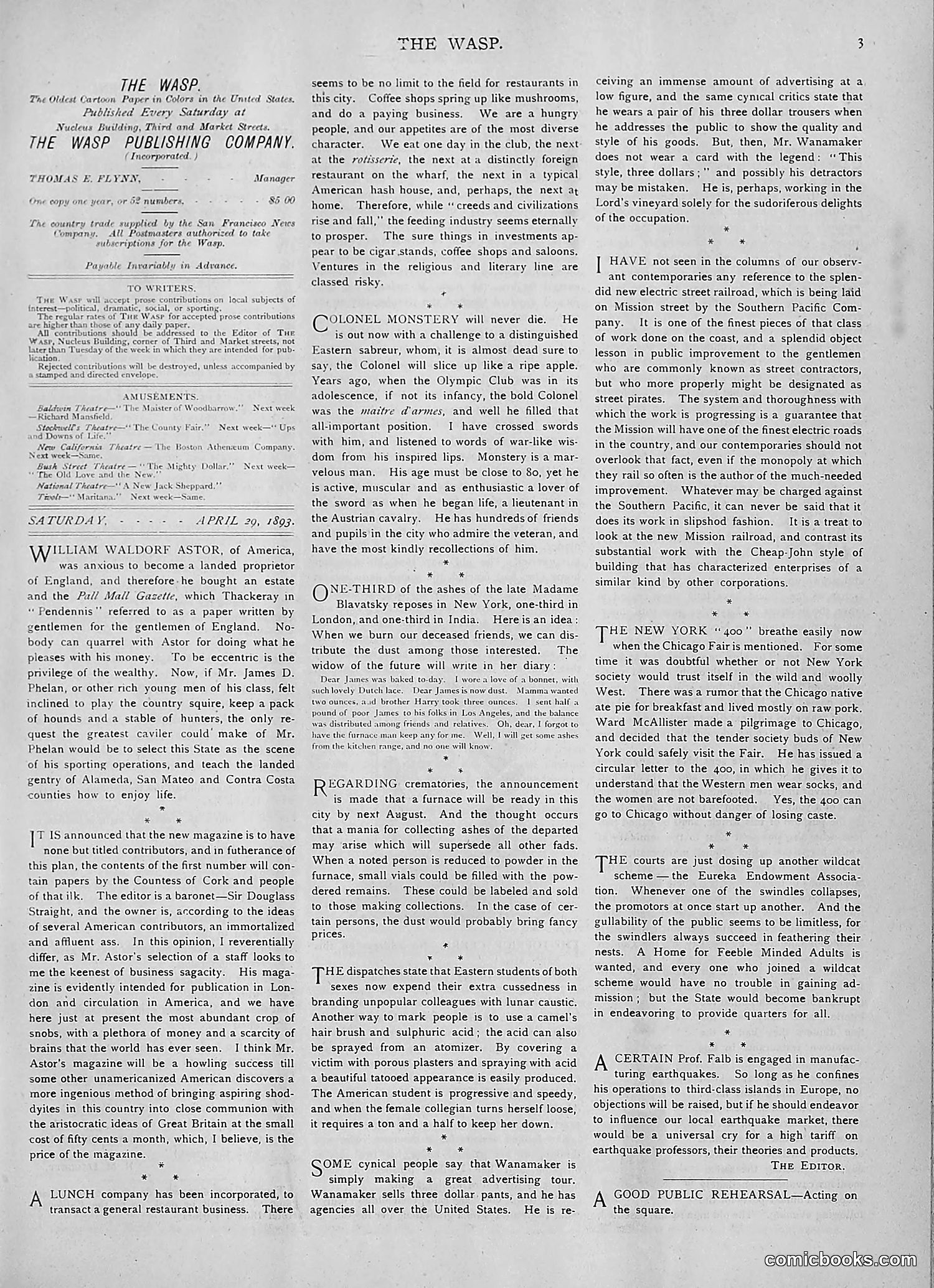 The Wasp — 1893 — page 336 of 514