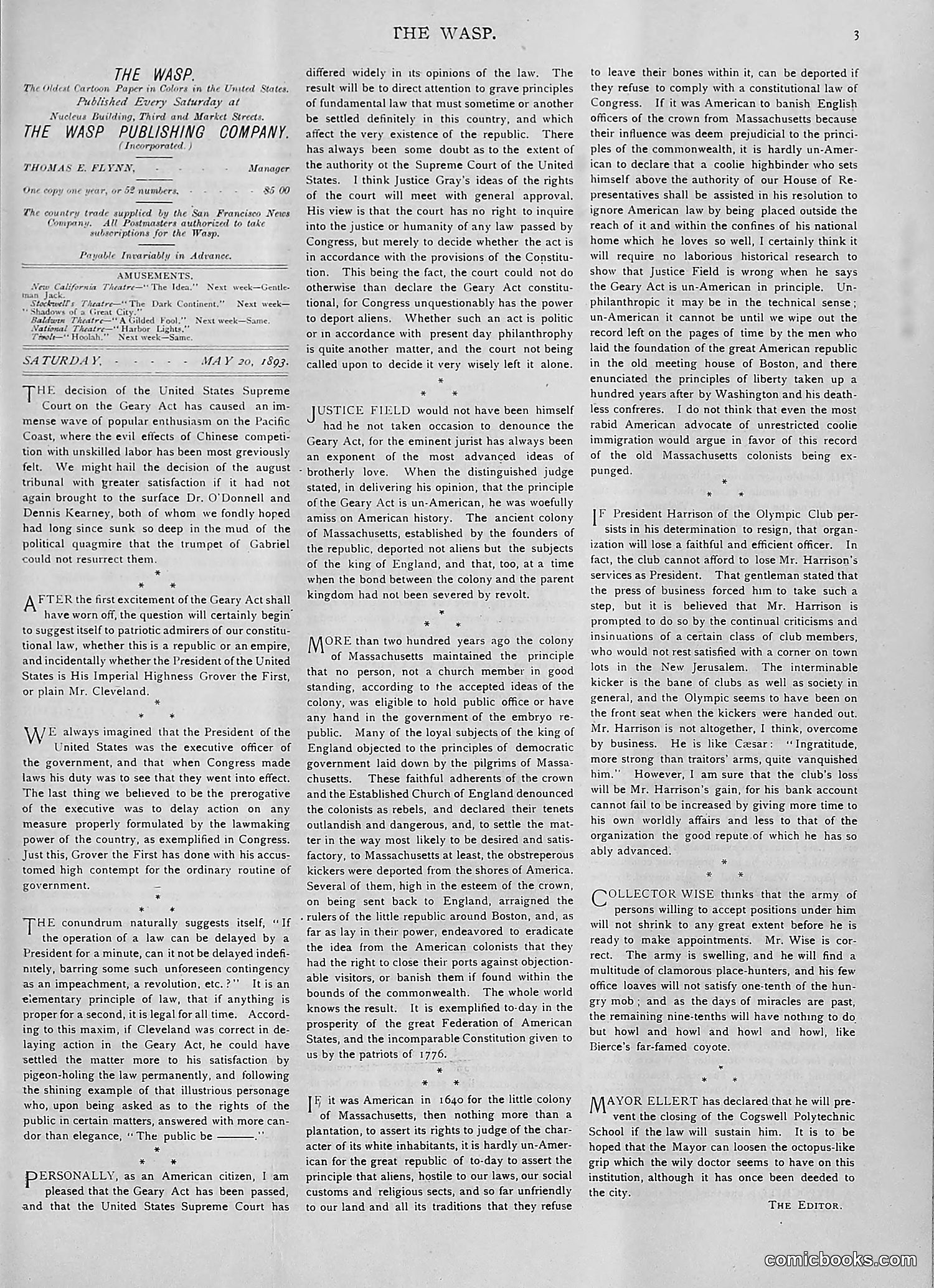 The Wasp — 1893 — page 400 of 514