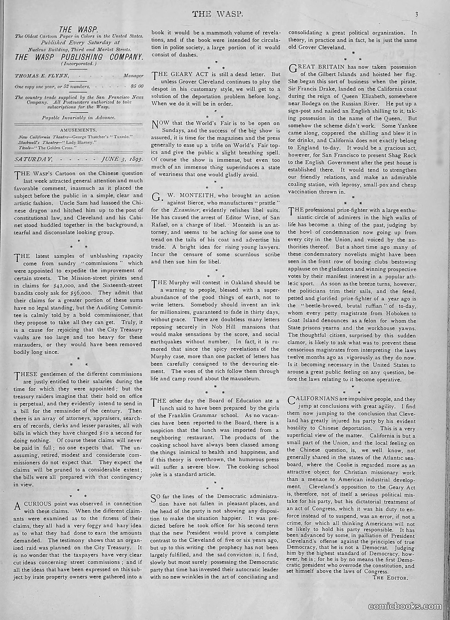The Wasp — 1893 — page 440 of 514