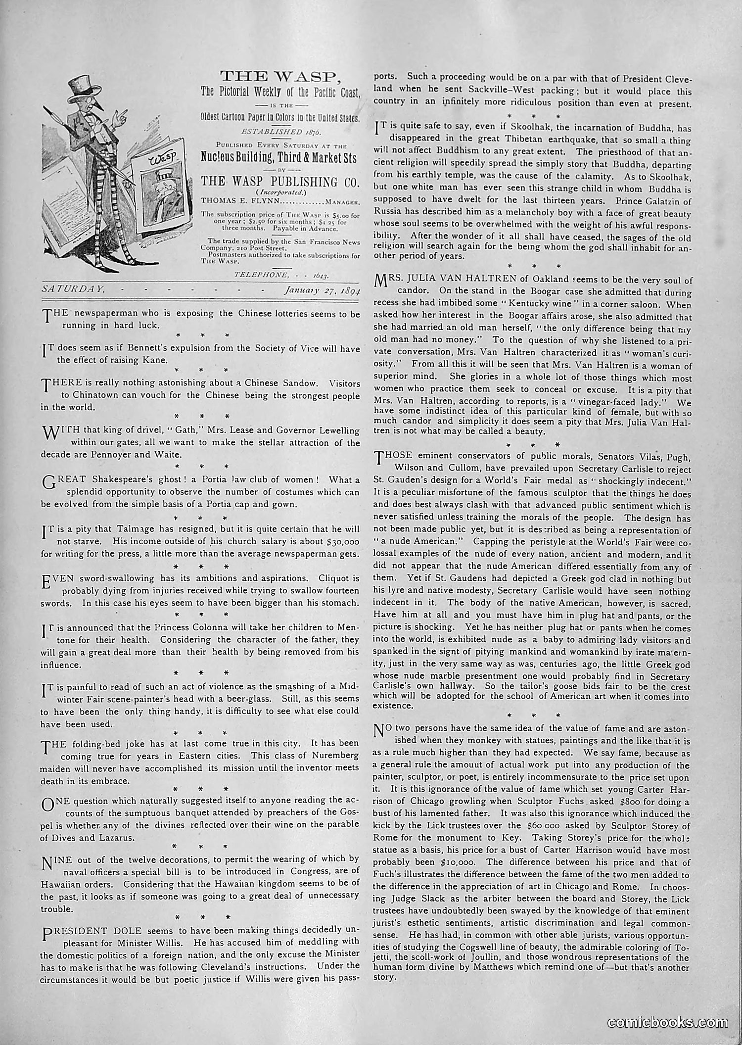 The Wasp — 1894 — page 70 of 552