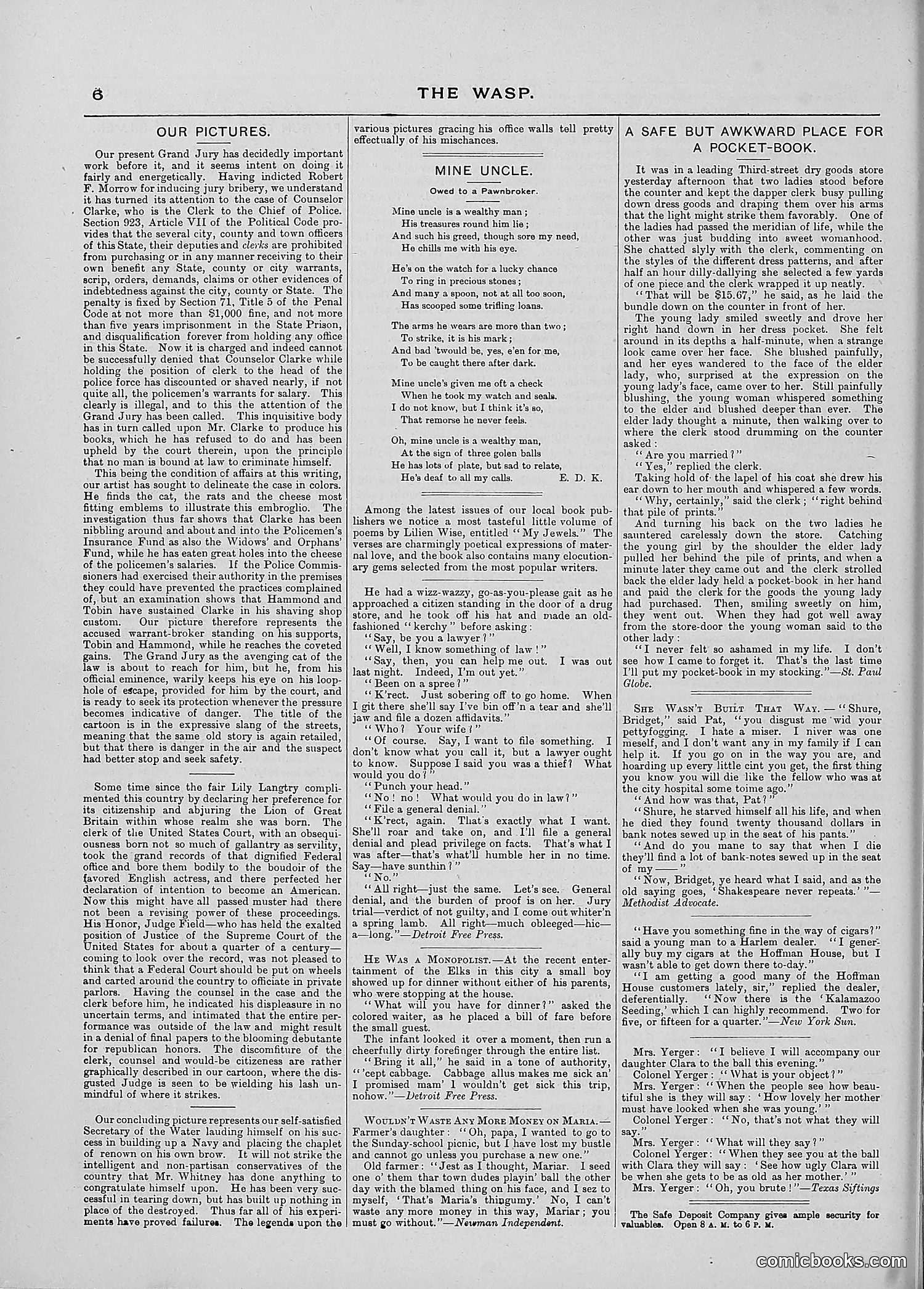 The Wasp — 1887 — page 109 of 512