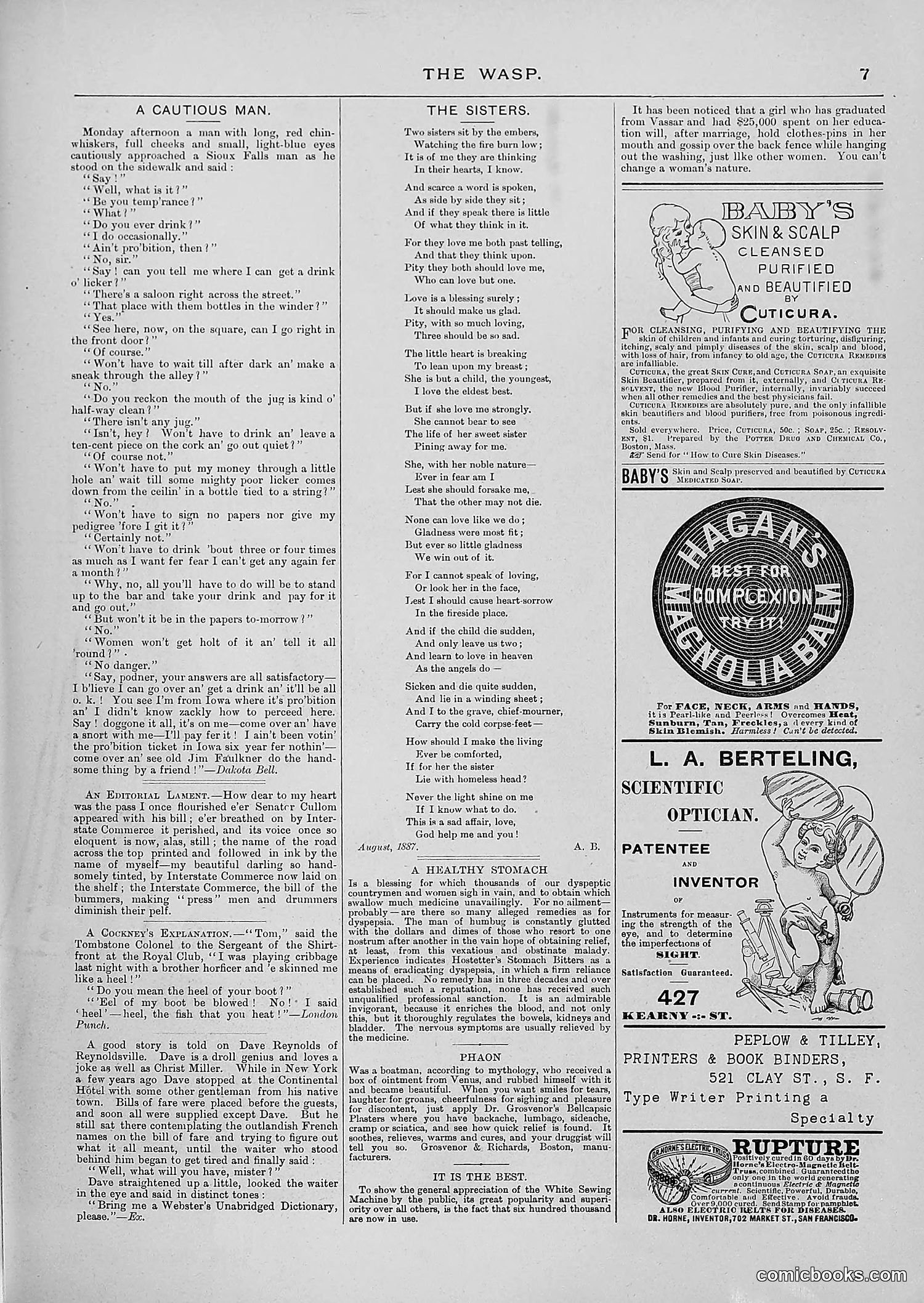 The Wasp — 1887 — page 148 of 512