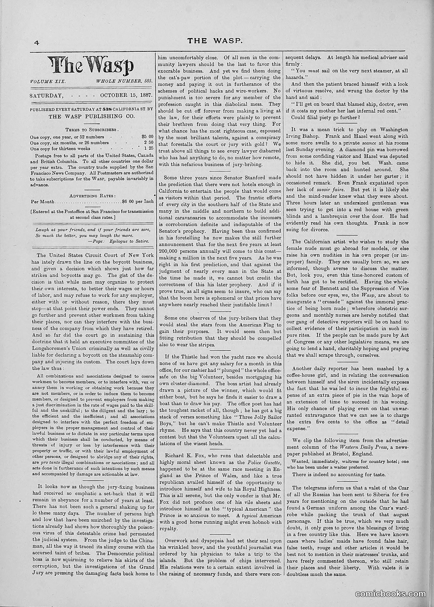 The Wasp — 1887 — page 277 of 512