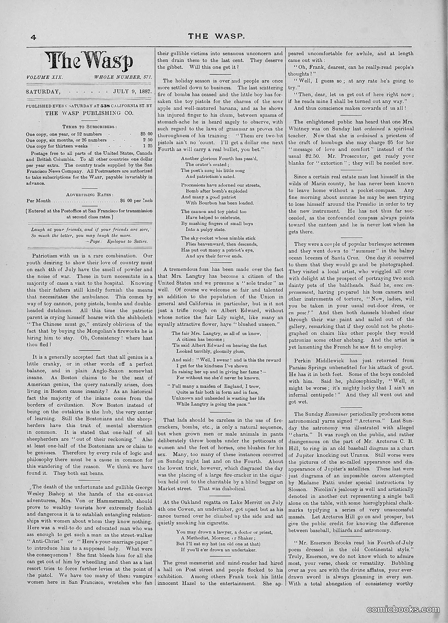 The Wasp — 1887 — page 29 of 512