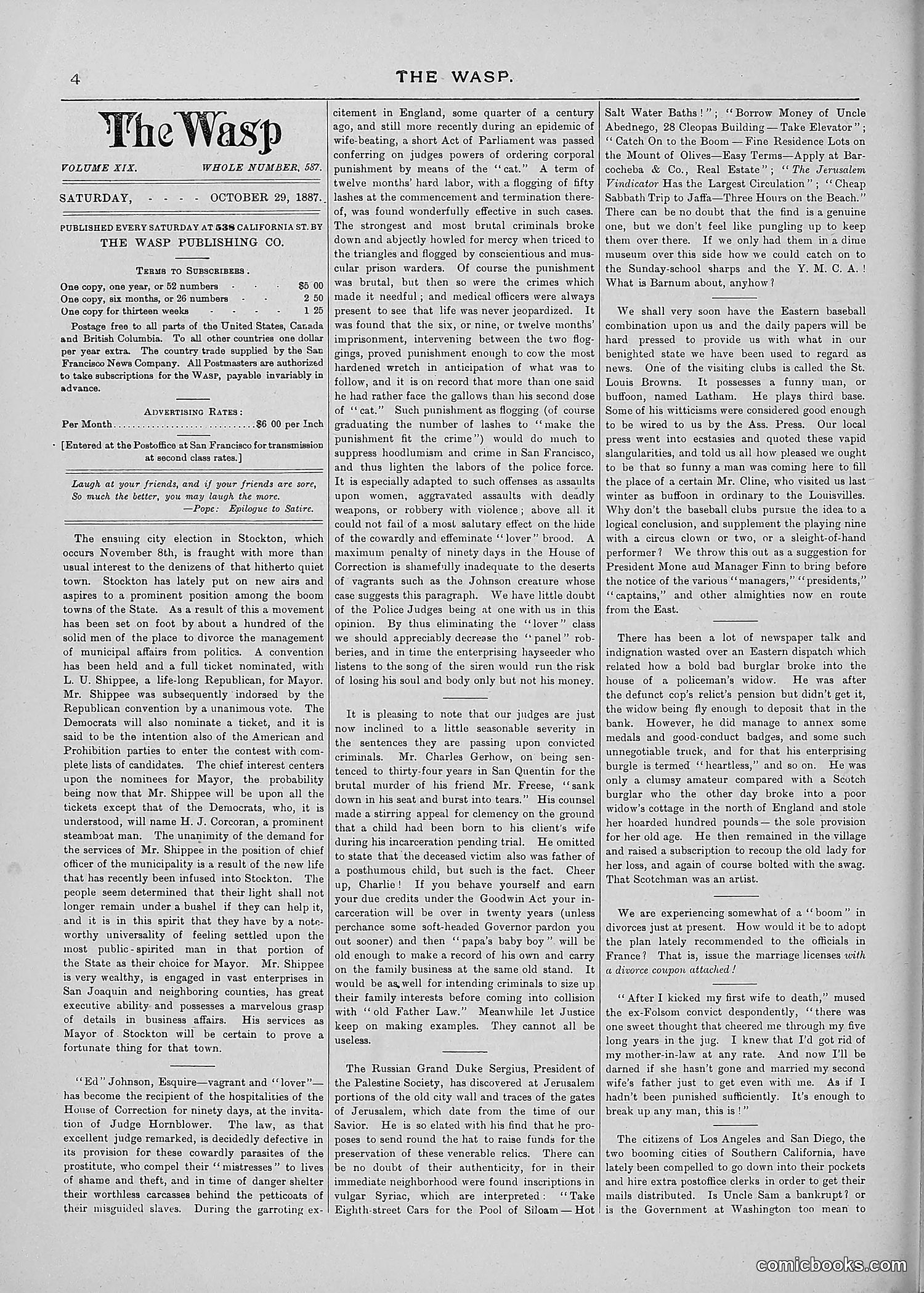 The Wasp — 1887 — page 309 of 512