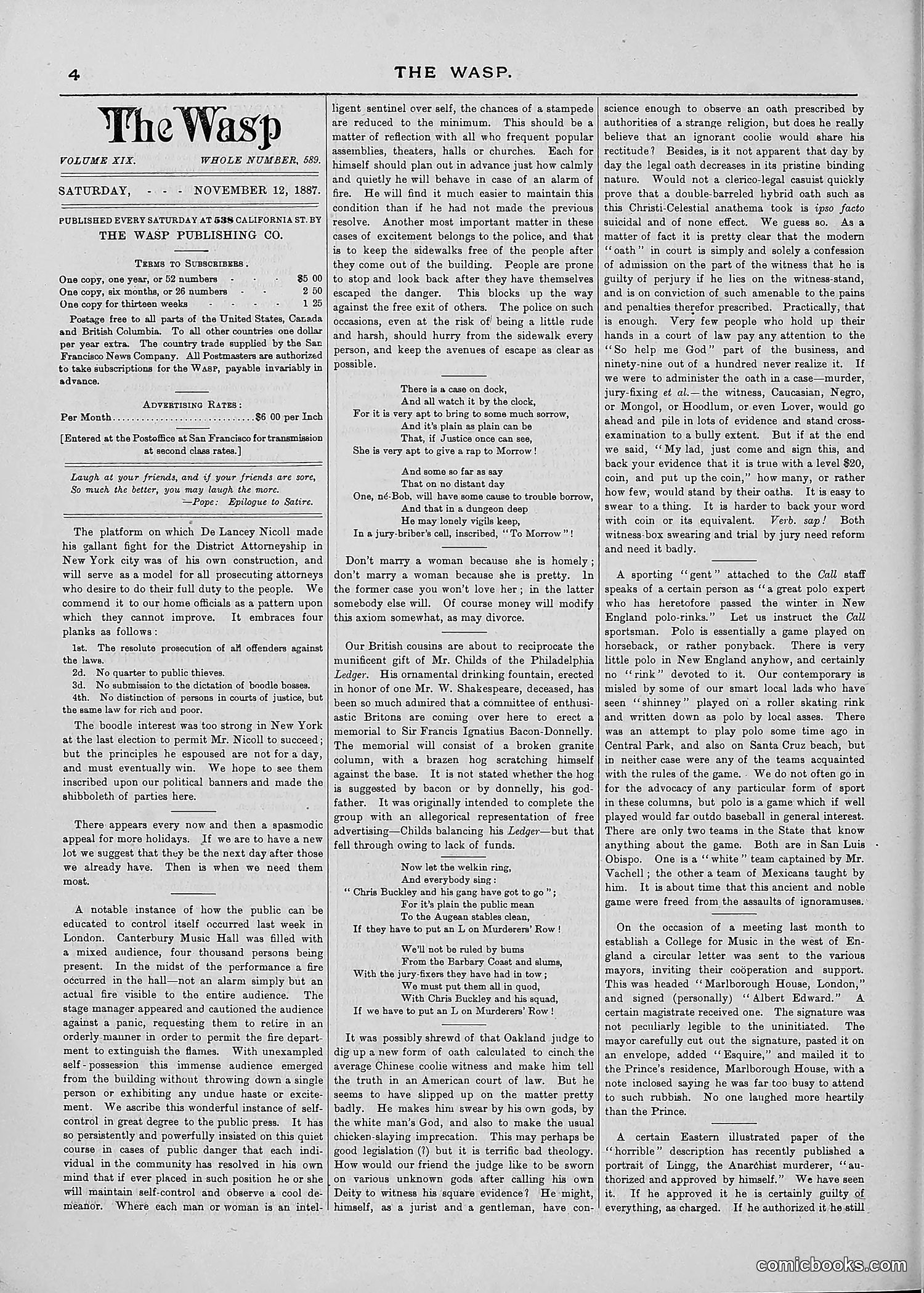 The Wasp — 1887 — page 341 of 512